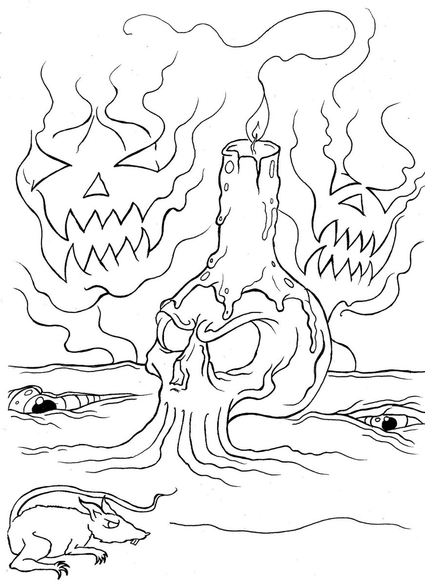 170+ Scary Coloring Pages for Spooky Fun 113