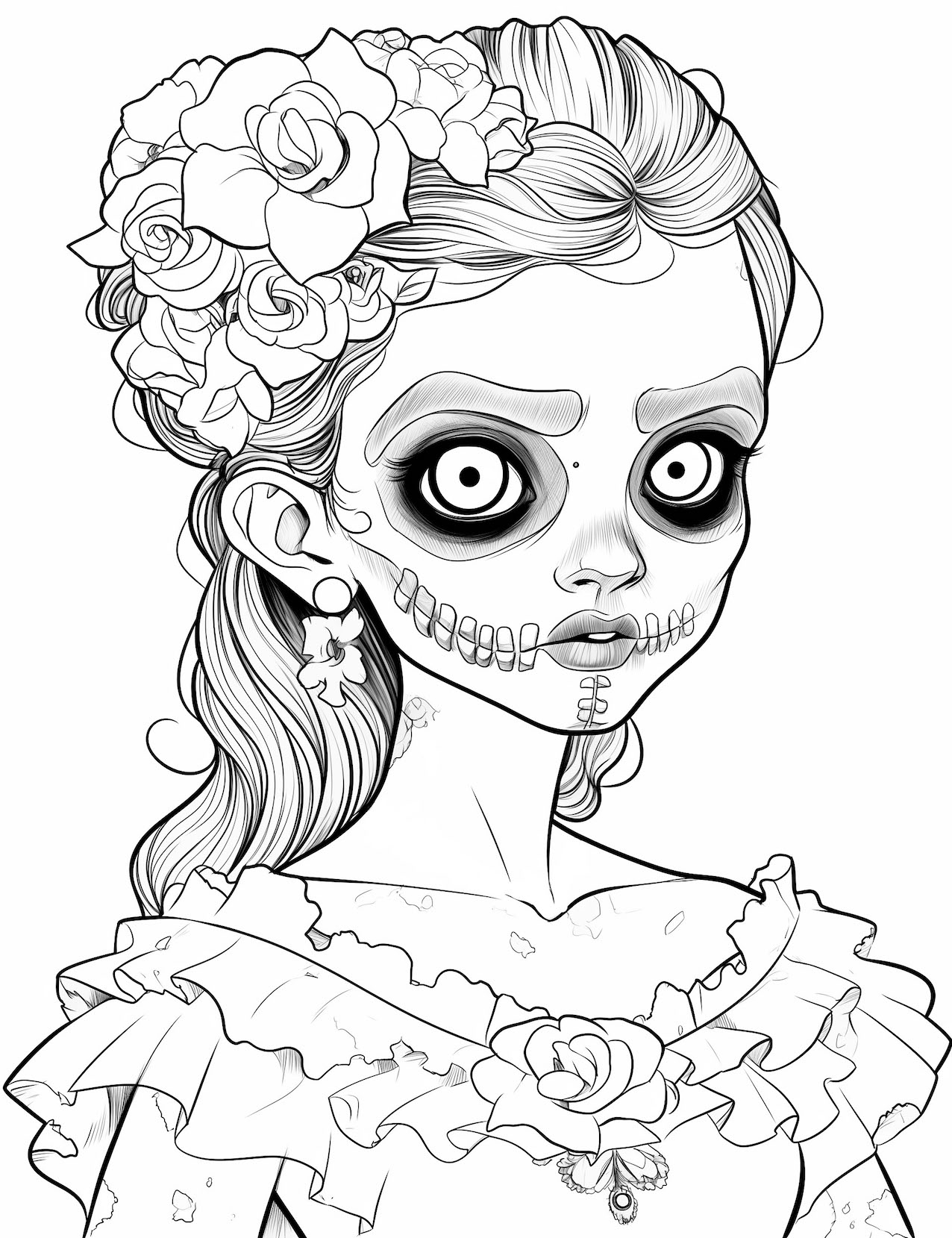 170+ Scary Coloring Pages for Spooky Fun 114