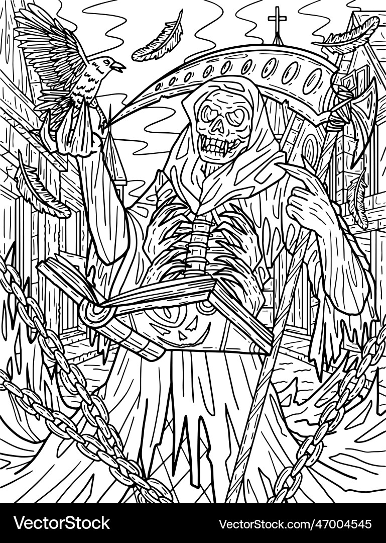 170+ Scary Coloring Pages for Spooky Fun 116