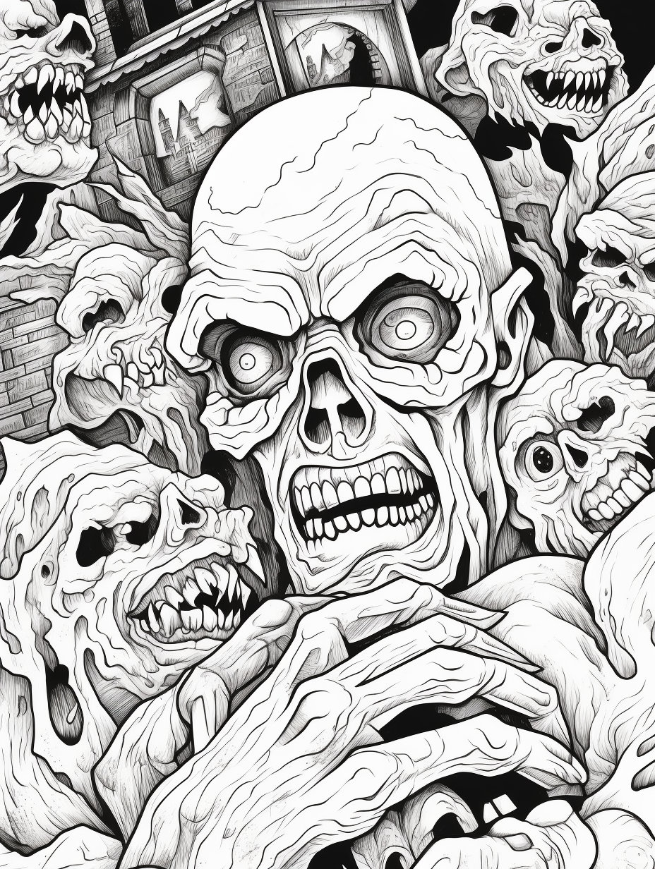 170+ Scary Coloring Pages for Spooky Fun 128