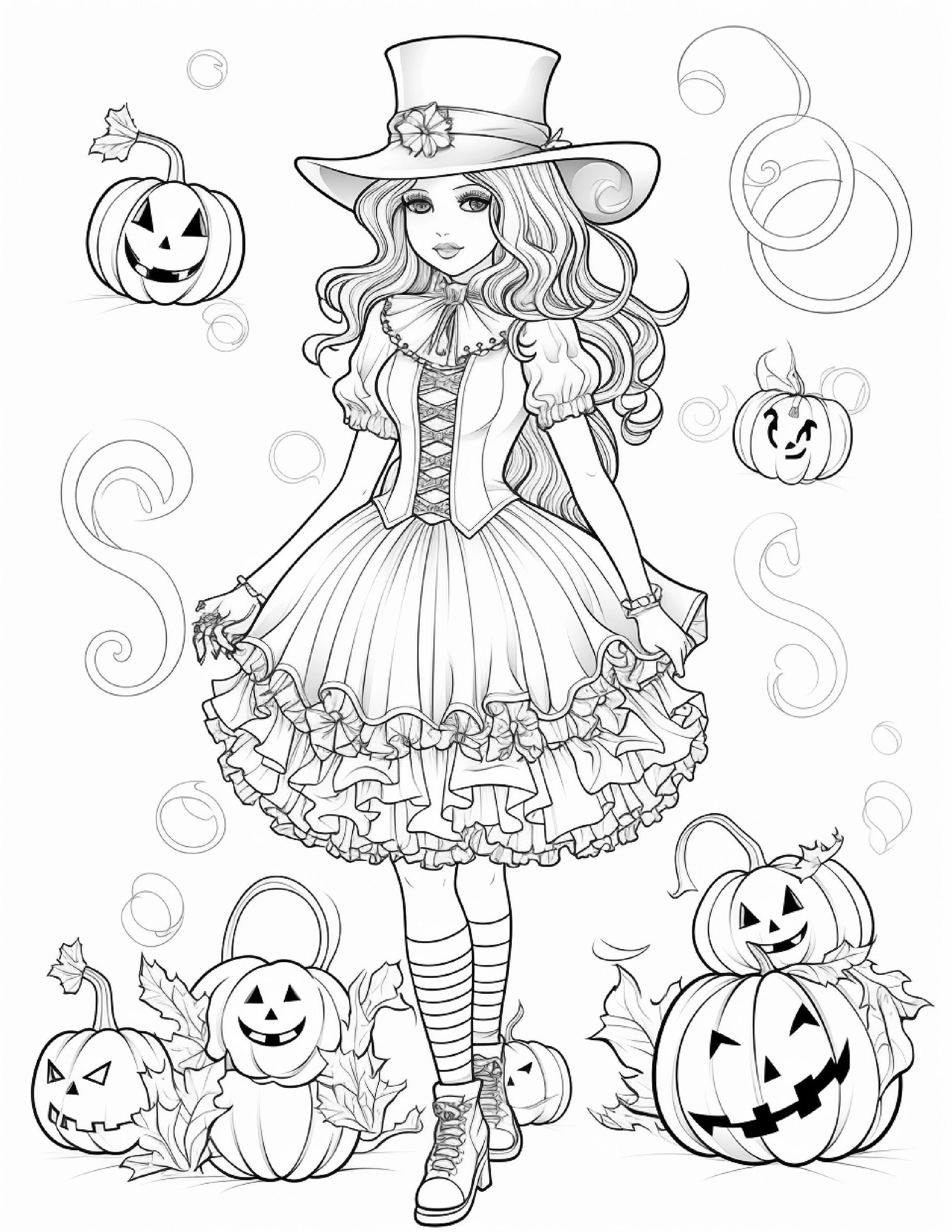 170+ Scary Coloring Pages for Spooky Fun 138