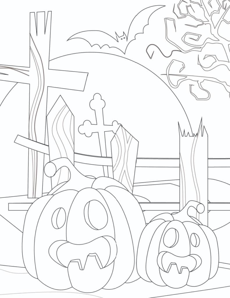 170+ Scary Coloring Pages for Spooky Fun 139