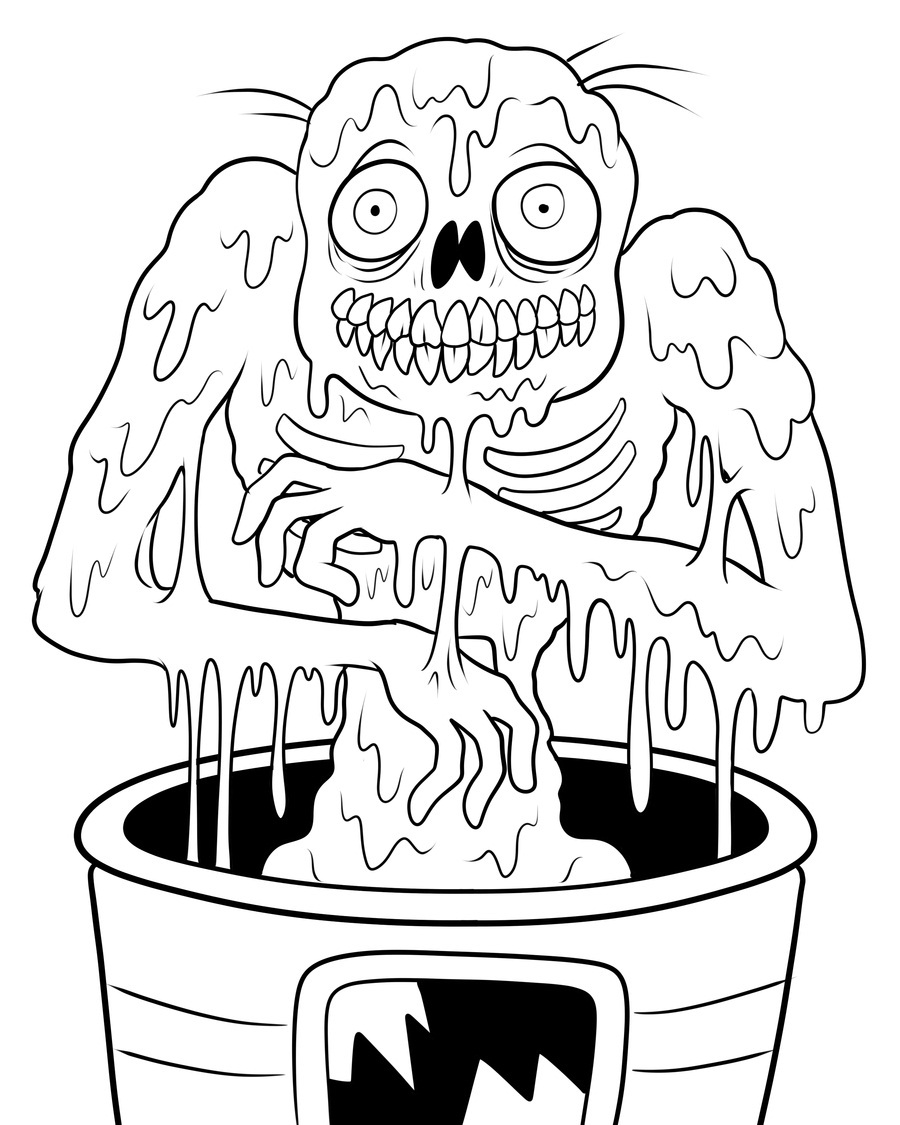 170+ Scary Coloring Pages for Spooky Fun 156