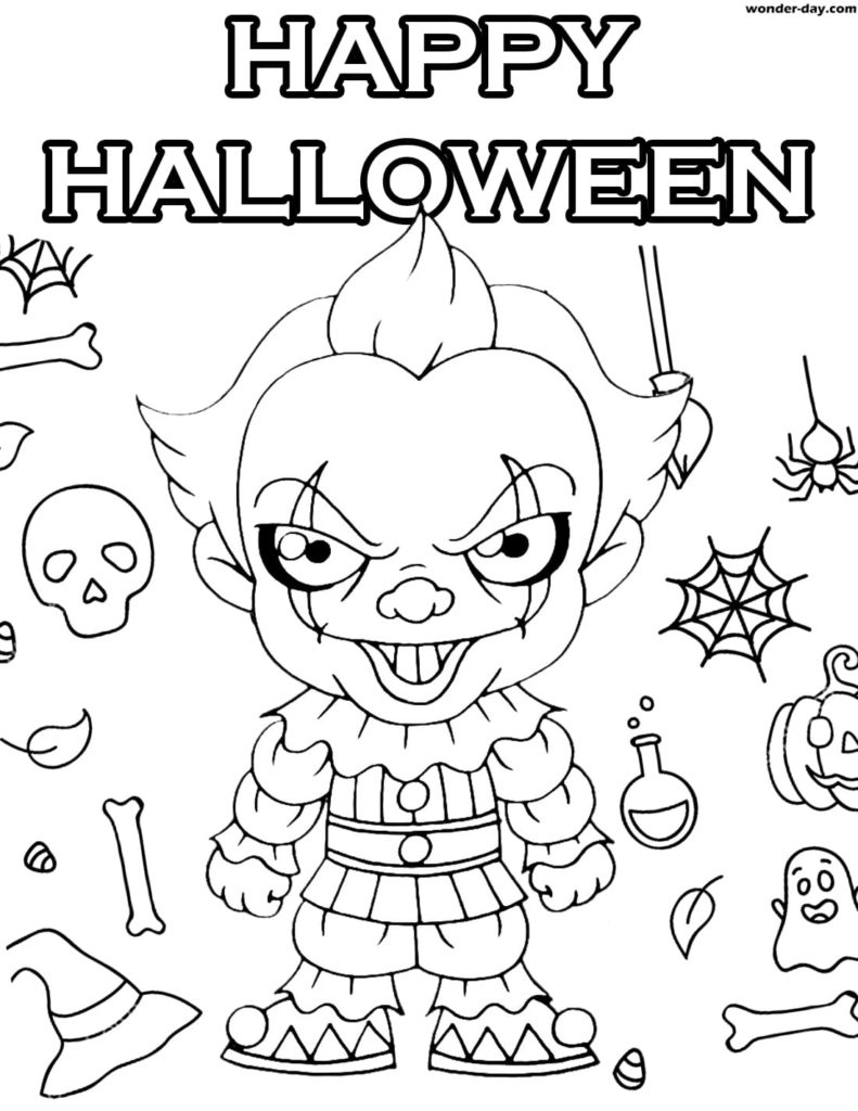 170+ Scary Coloring Pages for Spooky Fun 168