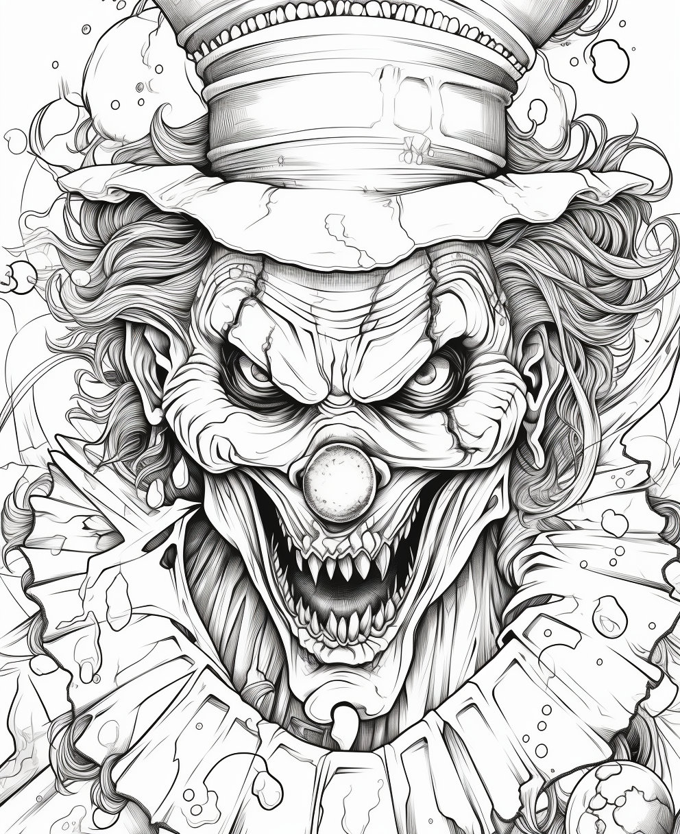 170+ Scary Coloring Pages for Spooky Fun 2