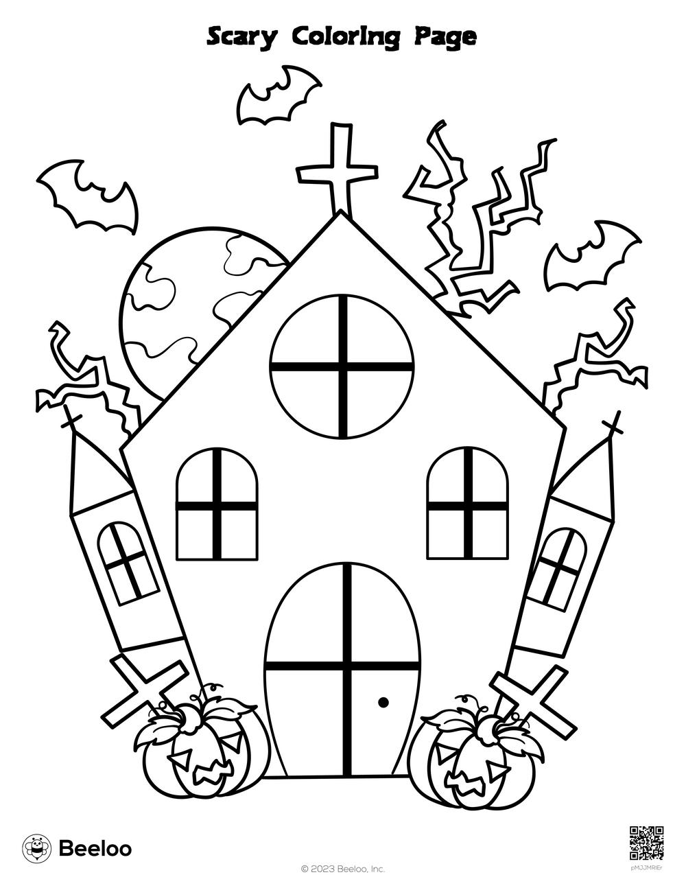 170+ Scary Coloring Pages for Spooky Fun 22