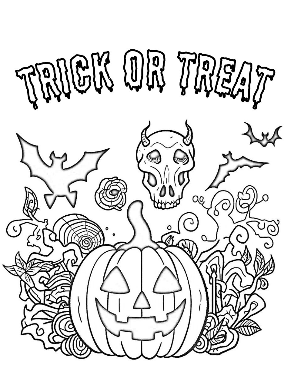 170+ Scary Coloring Pages for Spooky Fun 32