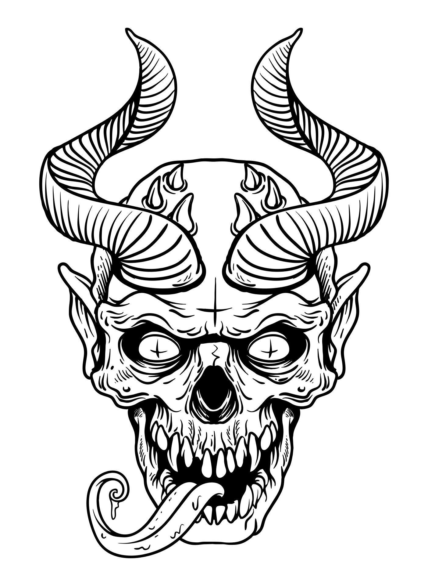 170+ Scary Coloring Pages for Spooky Fun 37