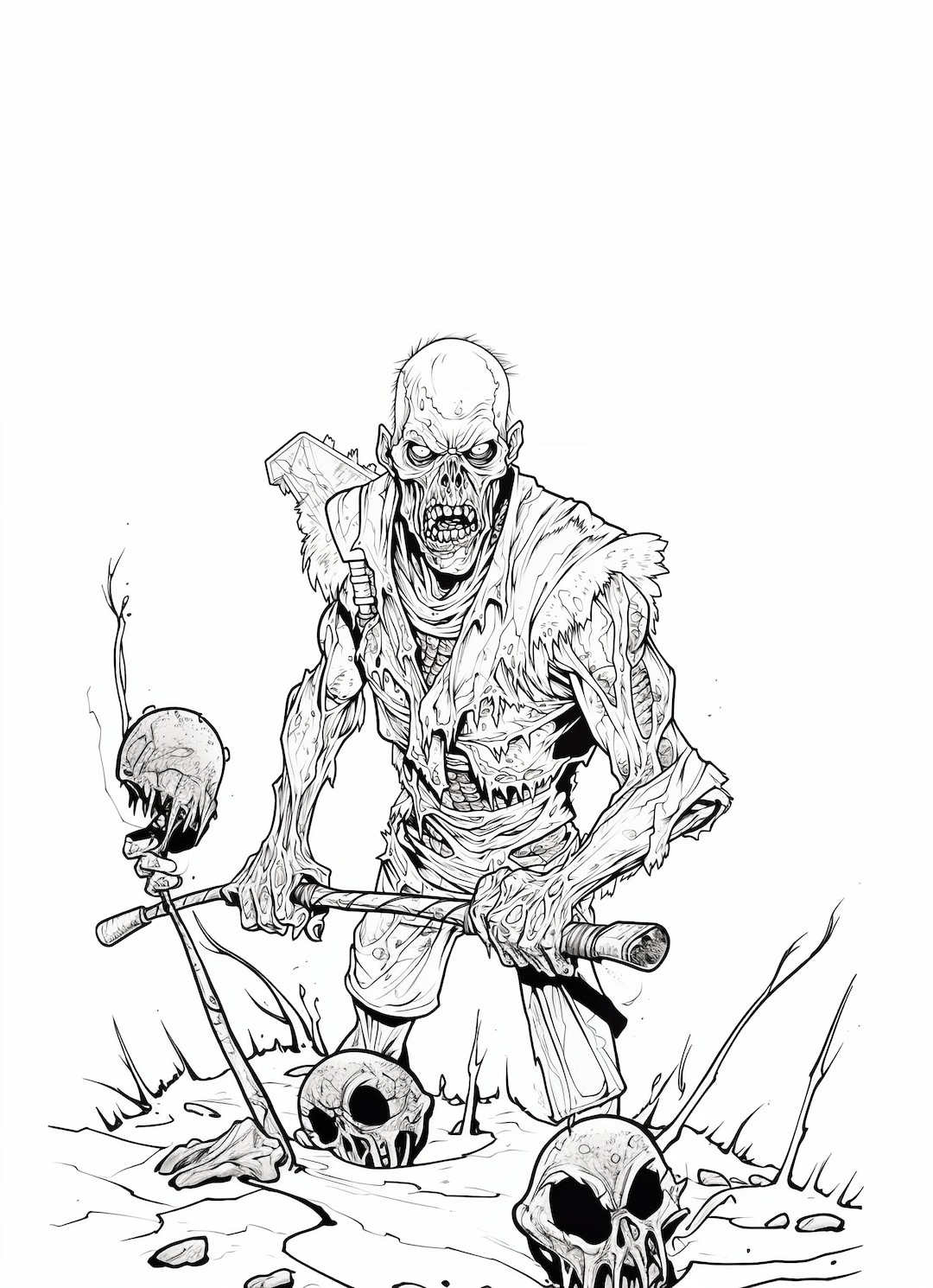 170+ Scary Coloring Pages for Spooky Fun 55