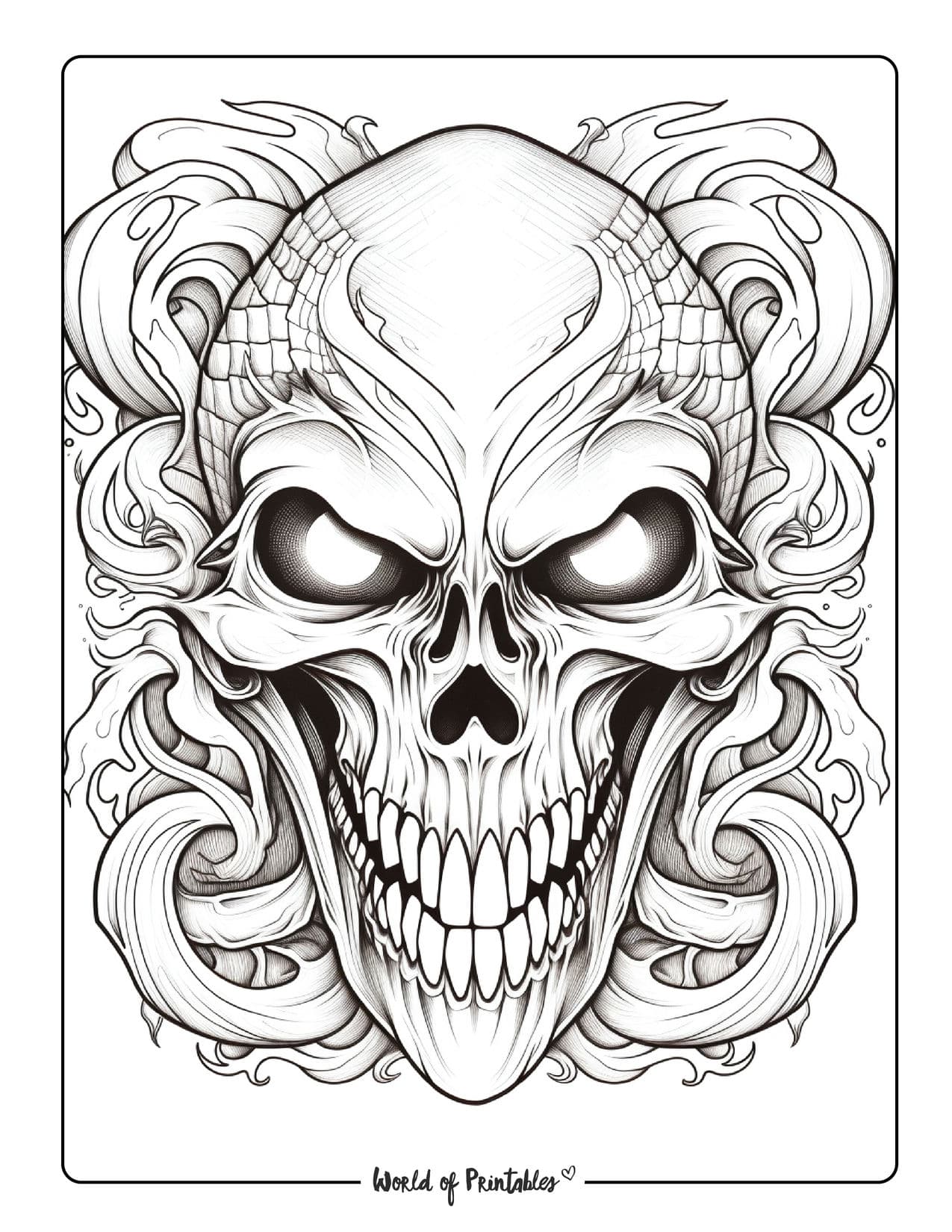 170+ Scary Coloring Pages for Spooky Fun 62