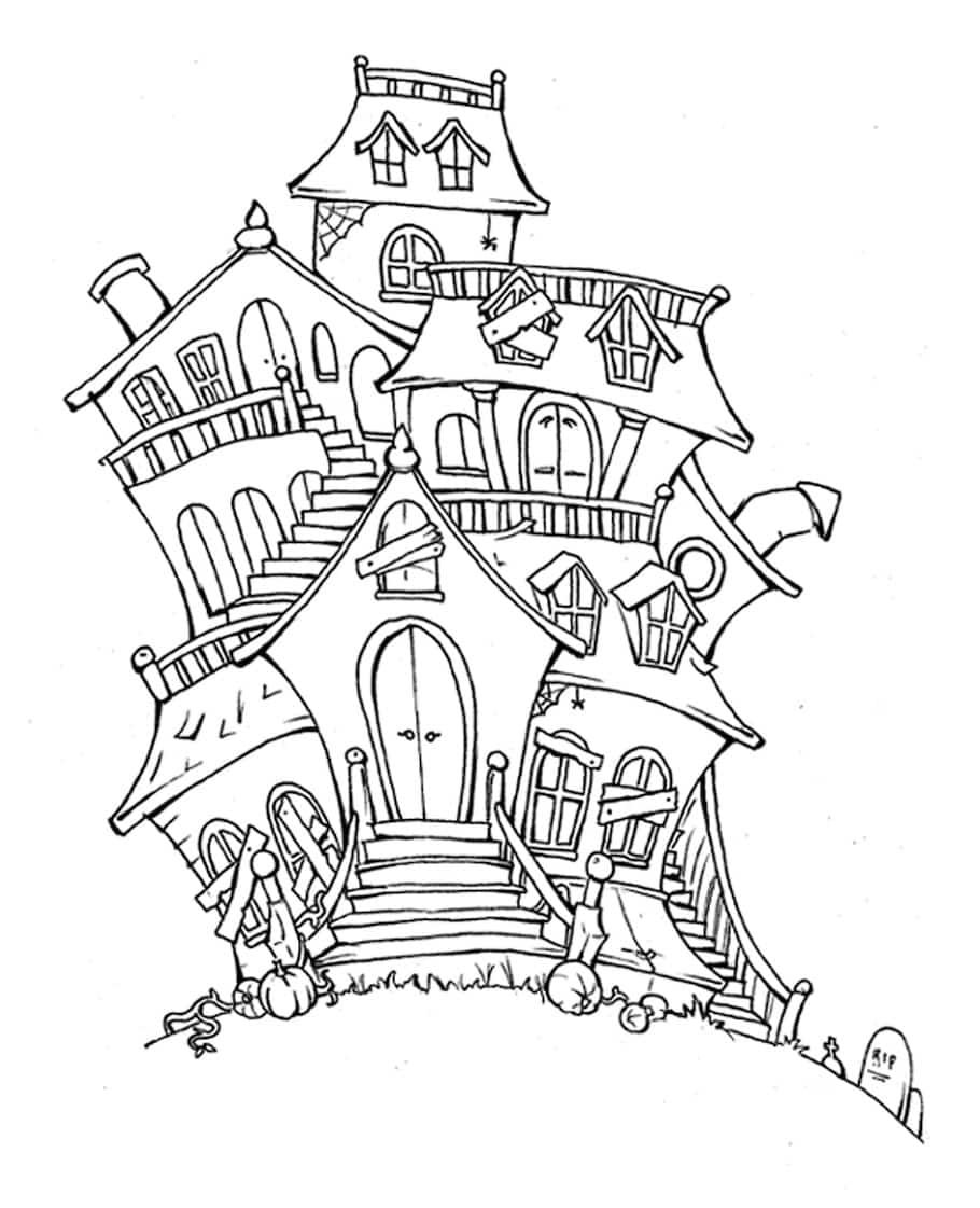 170+ Scary Coloring Pages for Spooky Fun 65