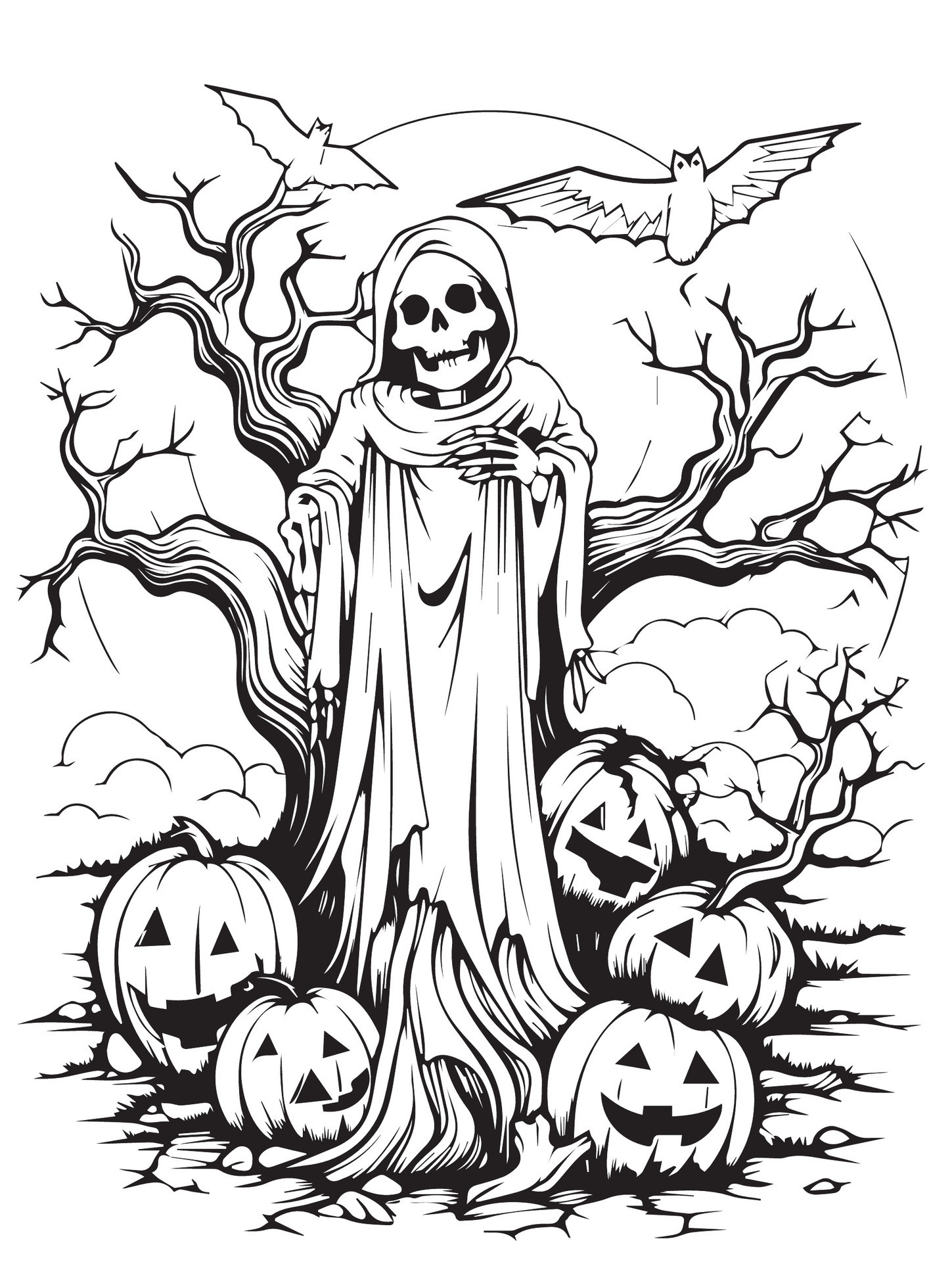 170+ Scary Coloring Pages for Spooky Fun 72