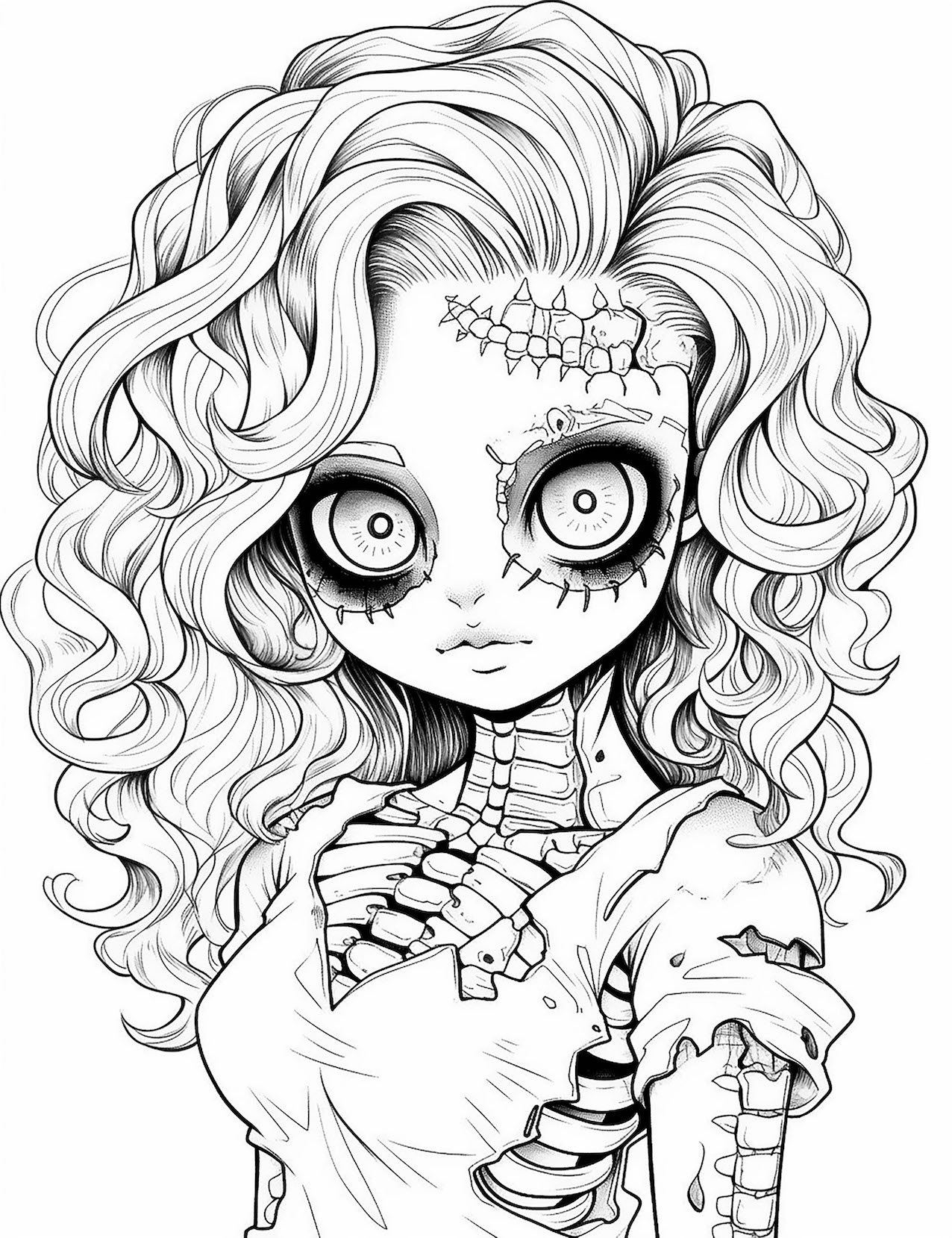 170+ Scary Coloring Pages for Spooky Fun 86