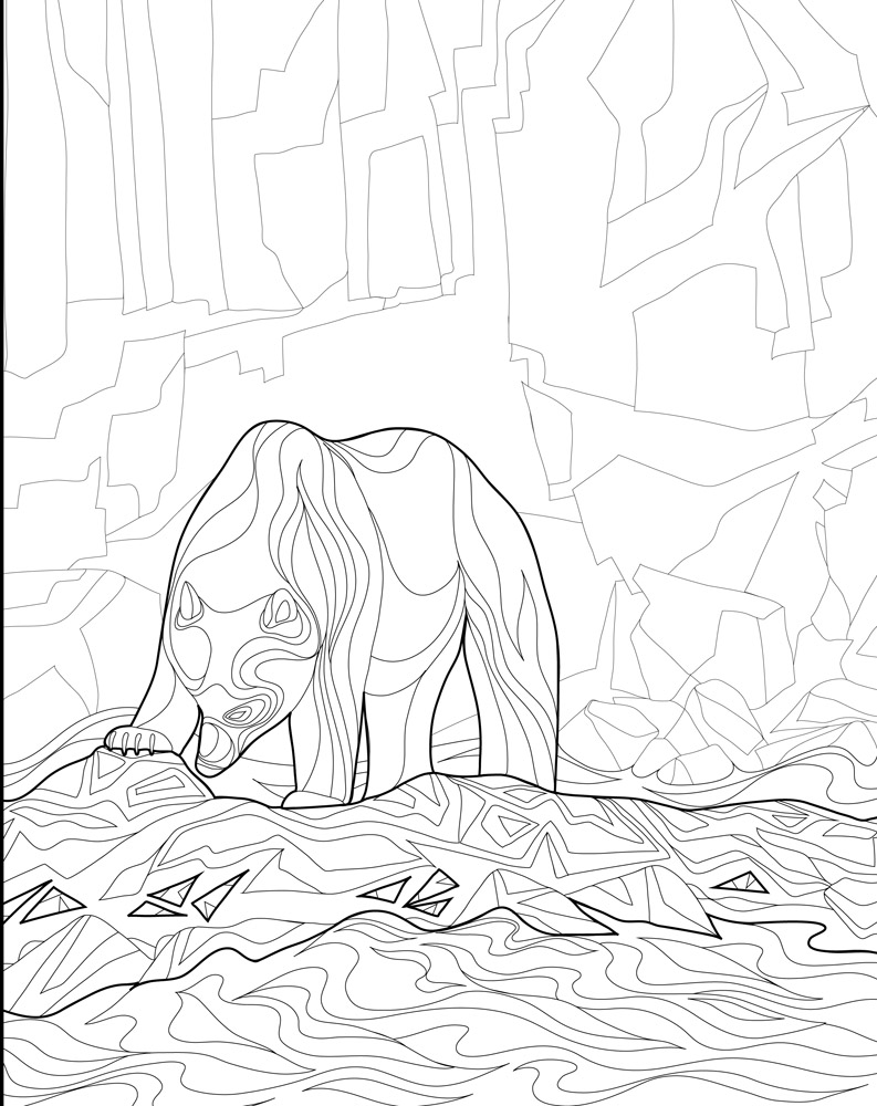 180+ Polar Bear Coloring Pages Printable 1