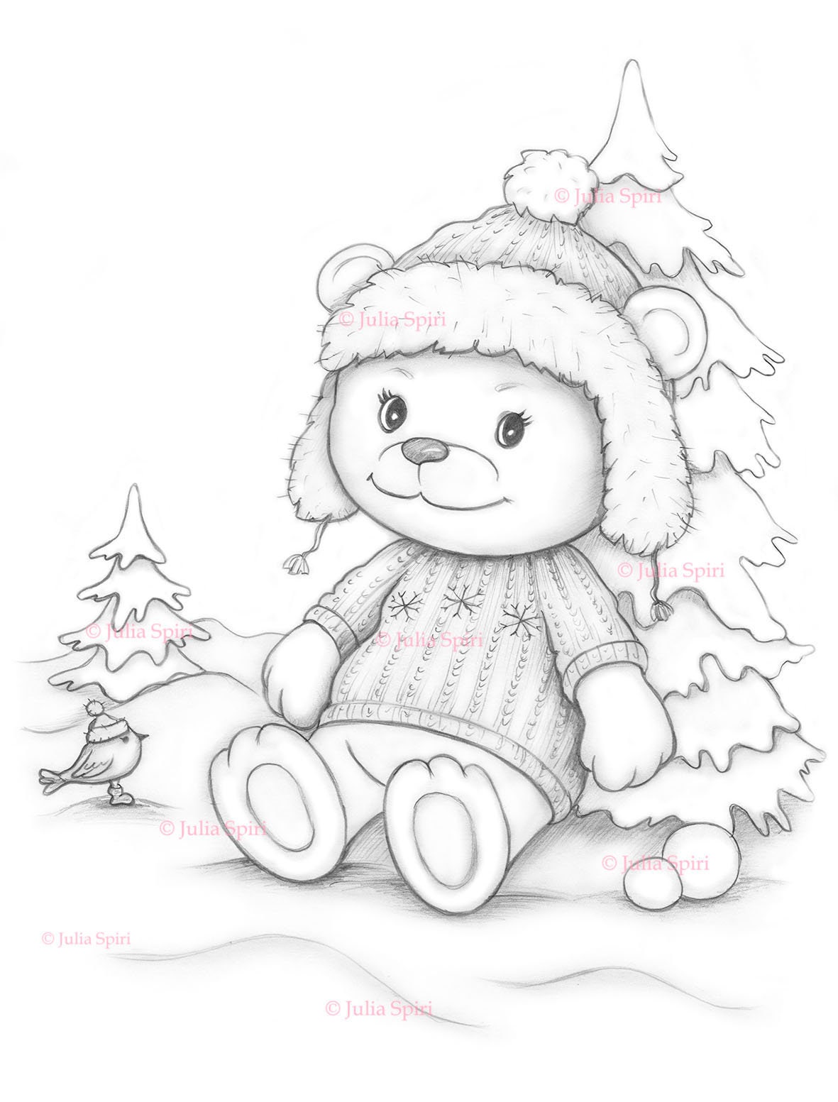 180+ Polar Bear Coloring Pages Printable 112