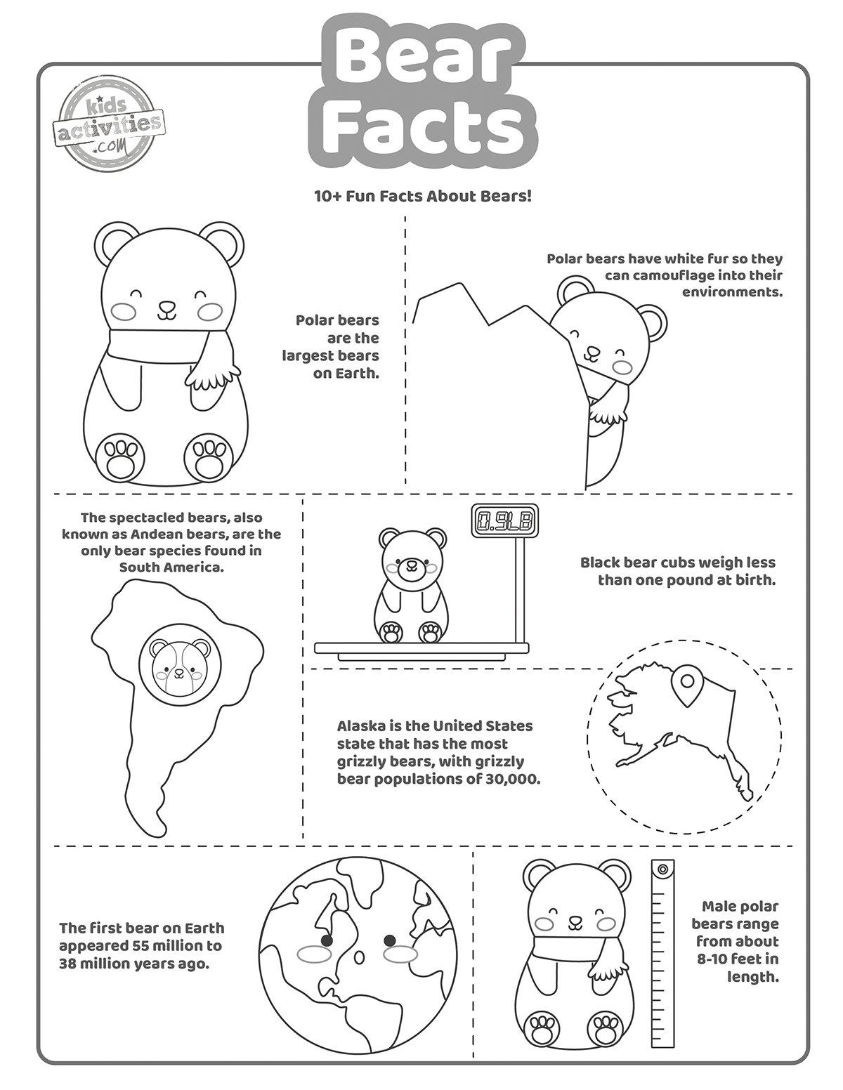 180+ Polar Bear Coloring Pages Printable 114