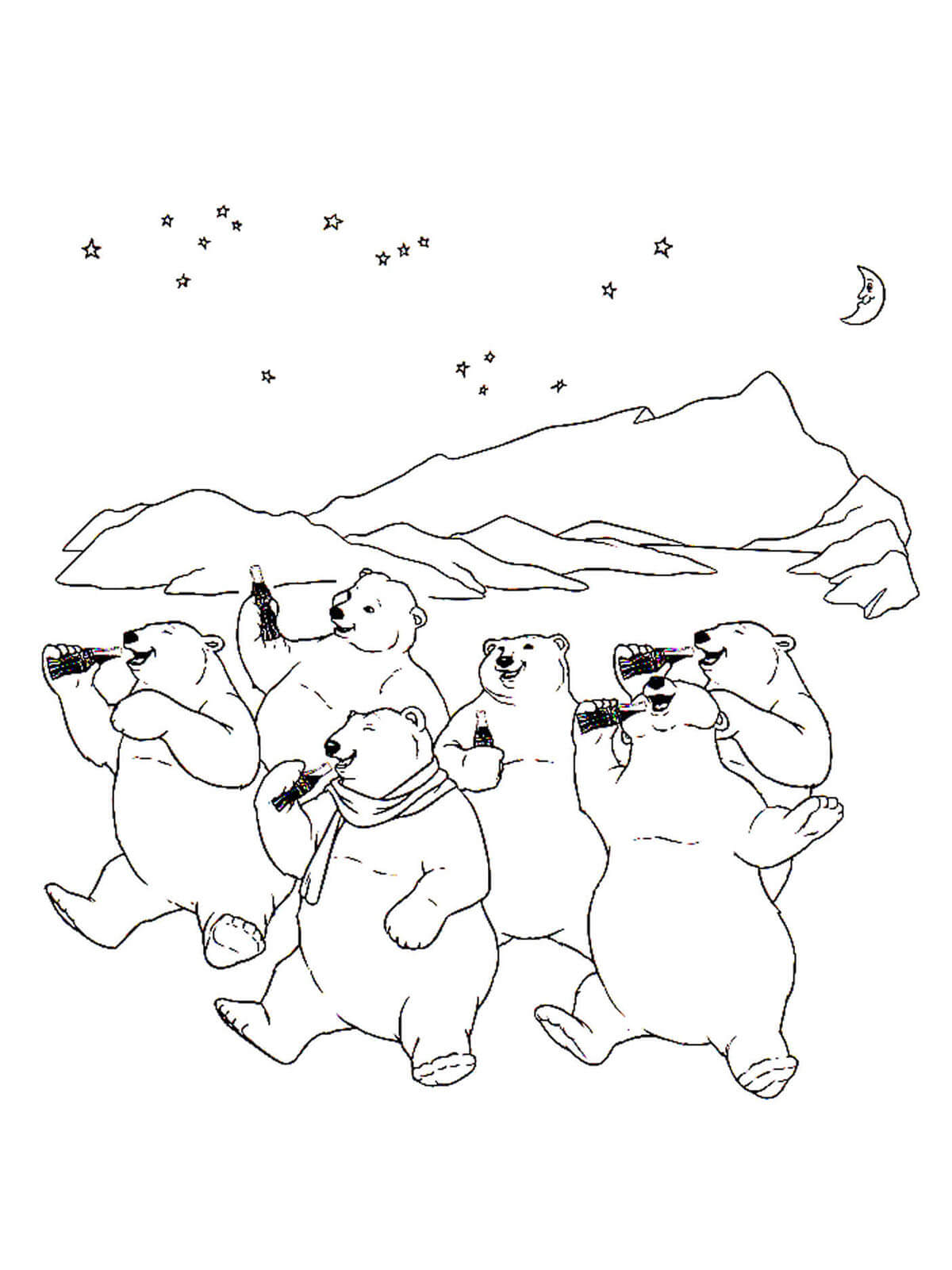 180+ Polar Bear Coloring Pages Printable 117