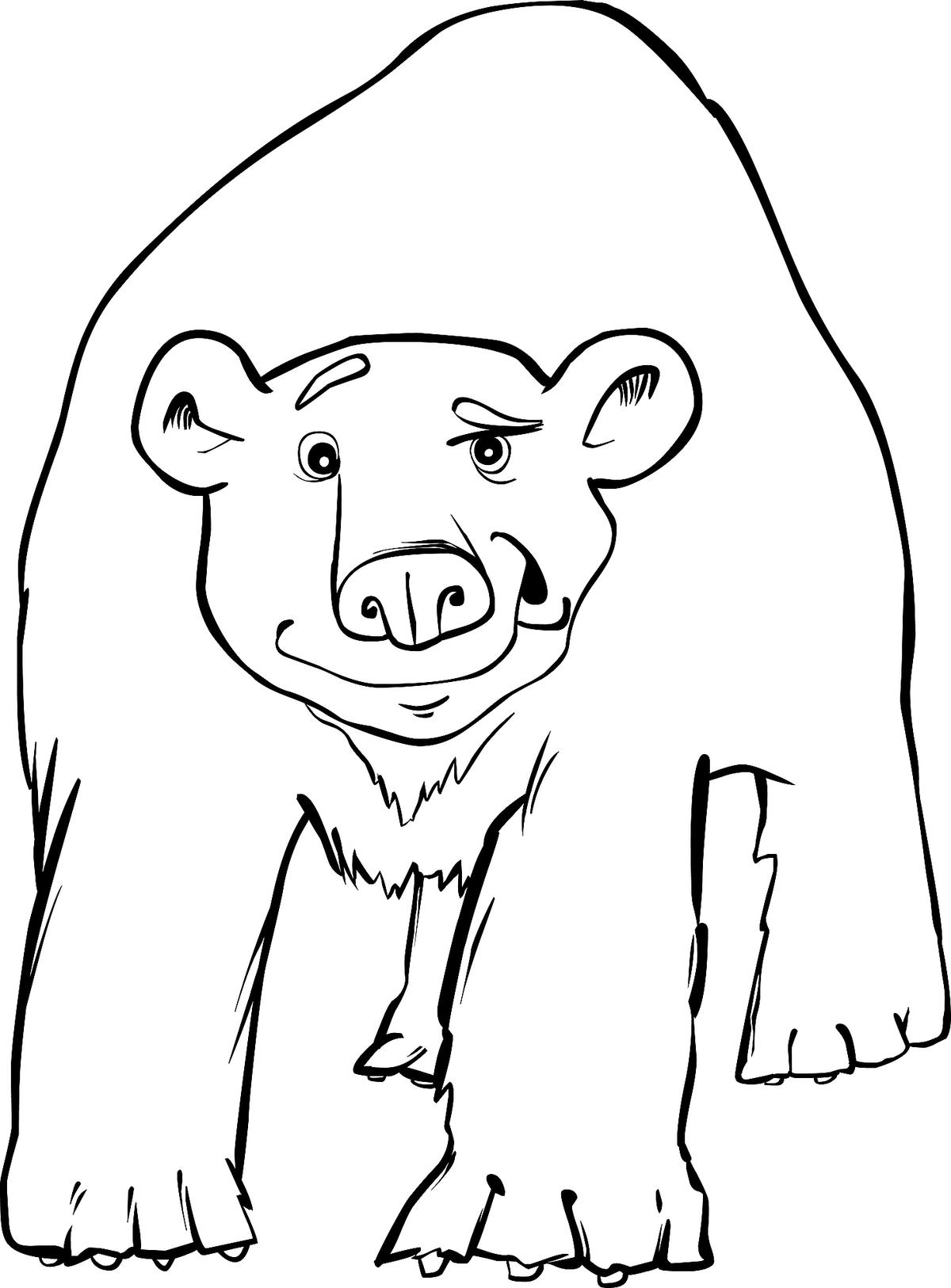 180+ Polar Bear Coloring Pages Printable 118