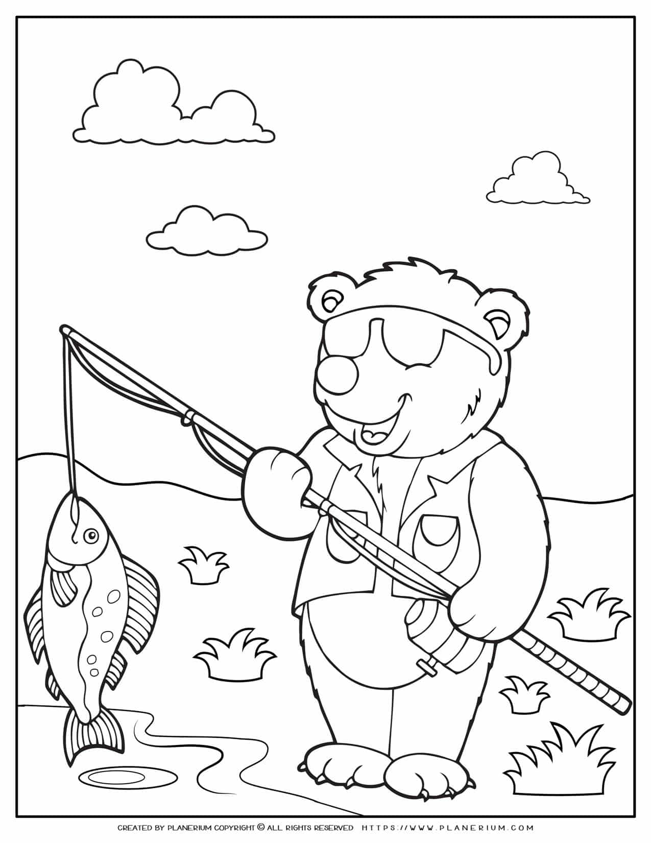 180+ Polar Bear Coloring Pages Printable 125