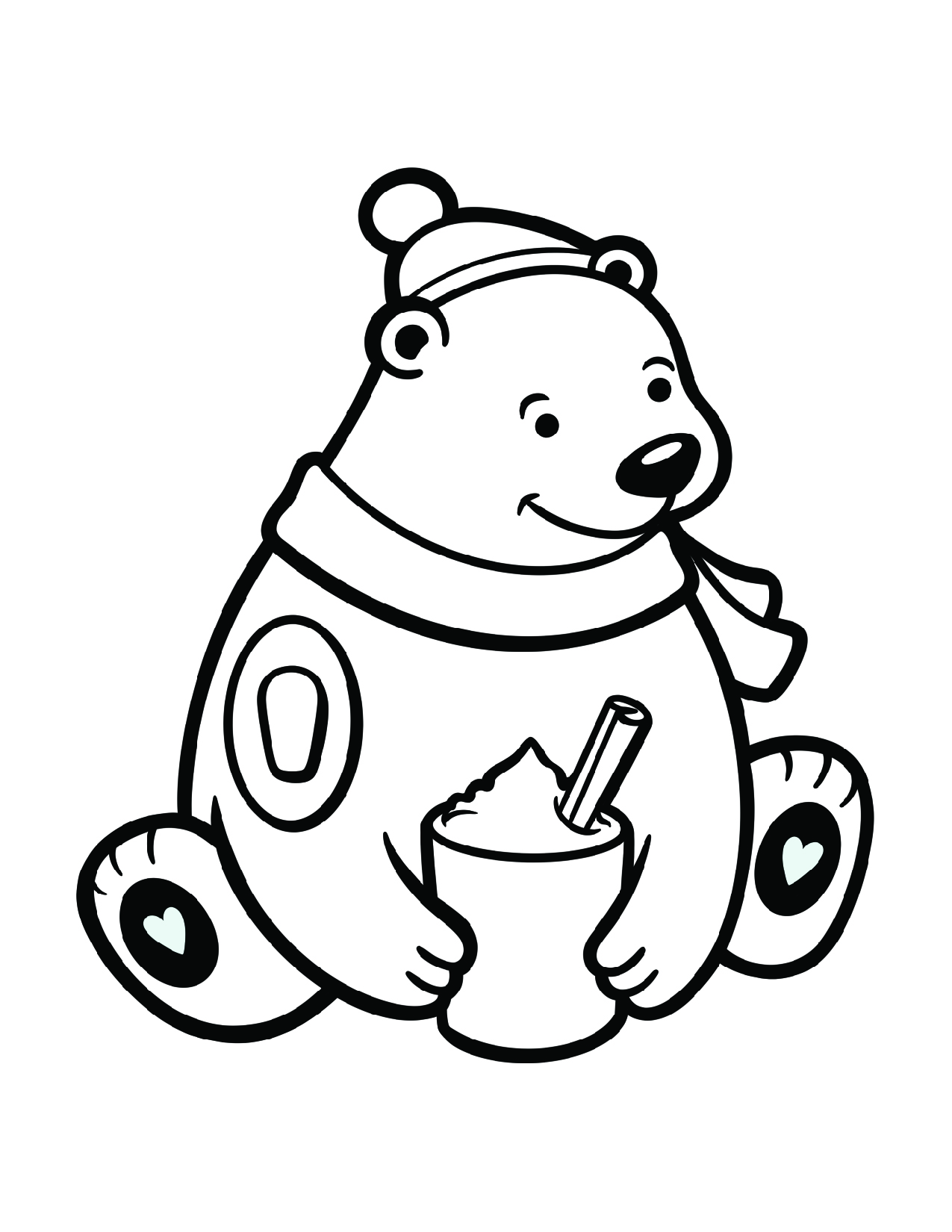 180+ Polar Bear Coloring Pages Printable 131