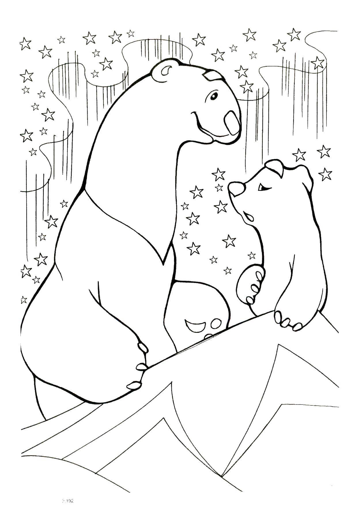 180+ Polar Bear Coloring Pages Printable 132