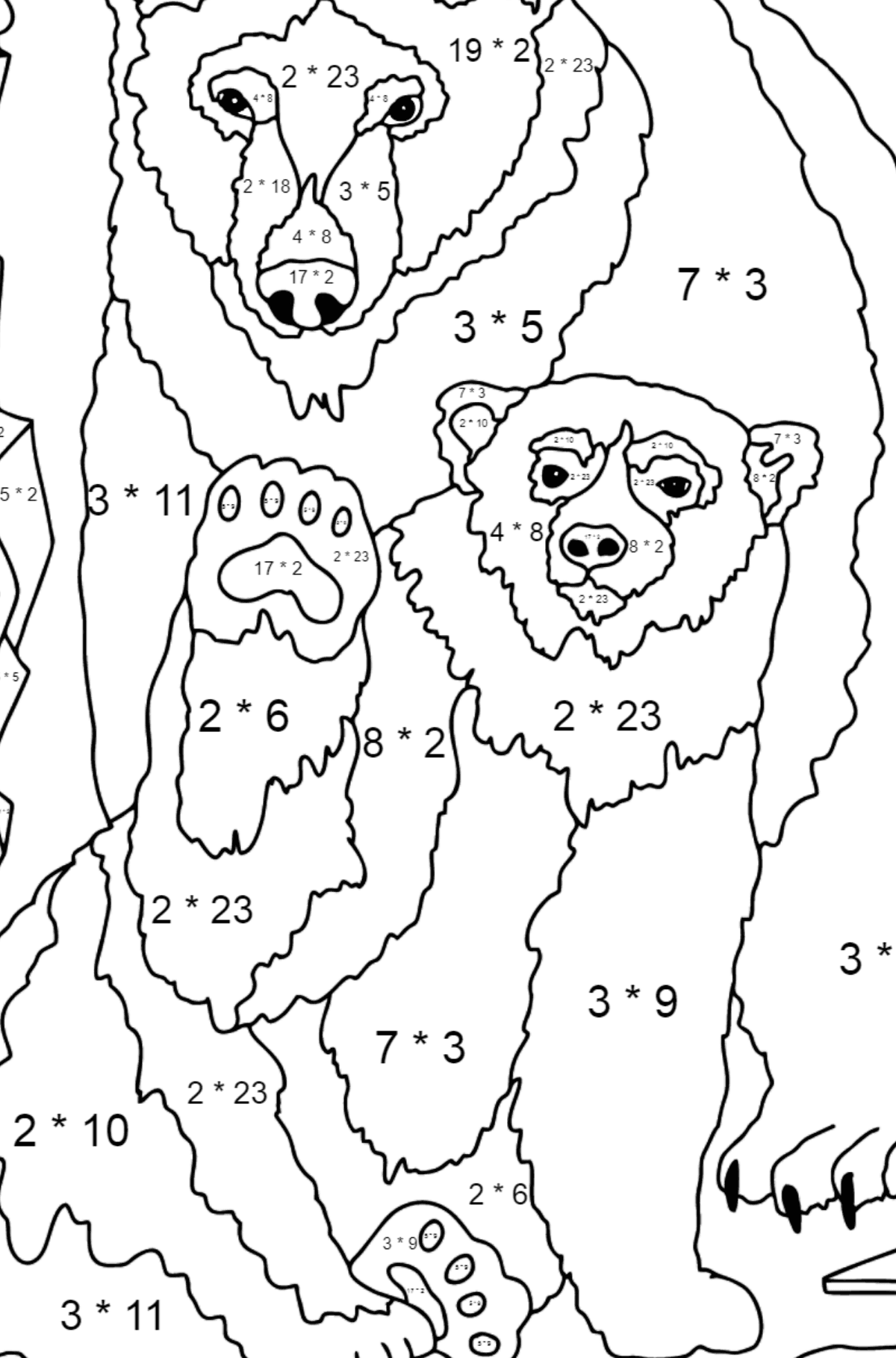 180+ Polar Bear Coloring Pages Printable 134