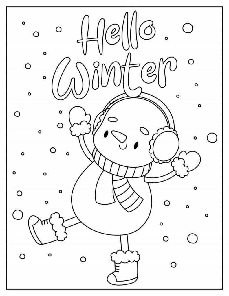 180+ Polar Bear Coloring Pages Printable 14