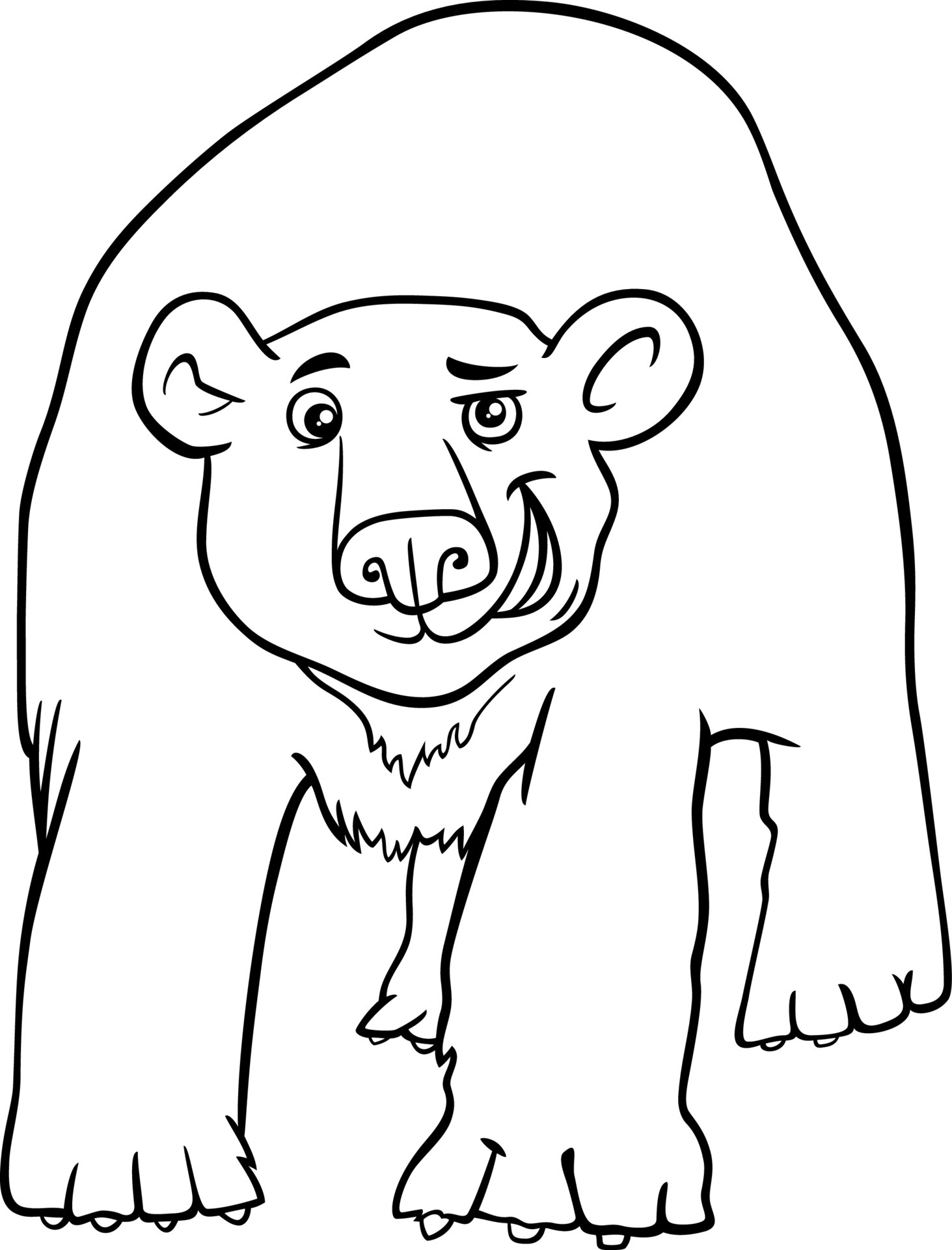 180+ Polar Bear Coloring Pages Printable 141