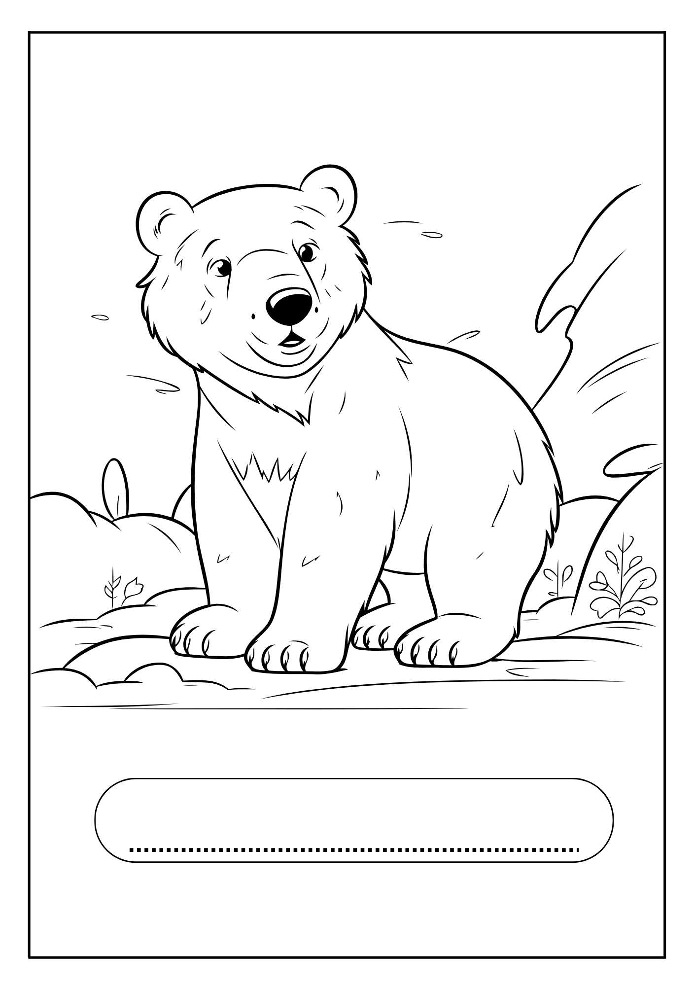 180+ Polar Bear Coloring Pages Printable 142