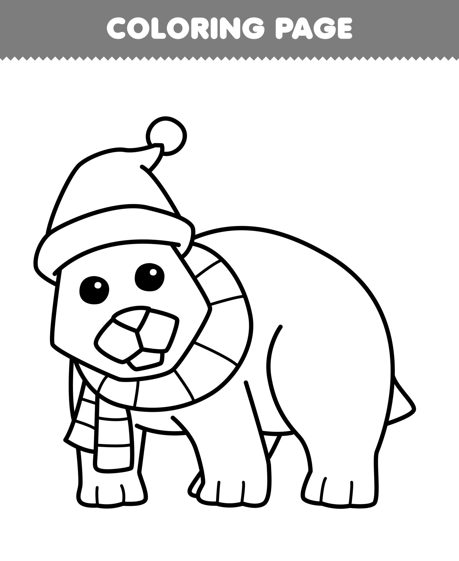 180+ Polar Bear Coloring Pages Printable 147