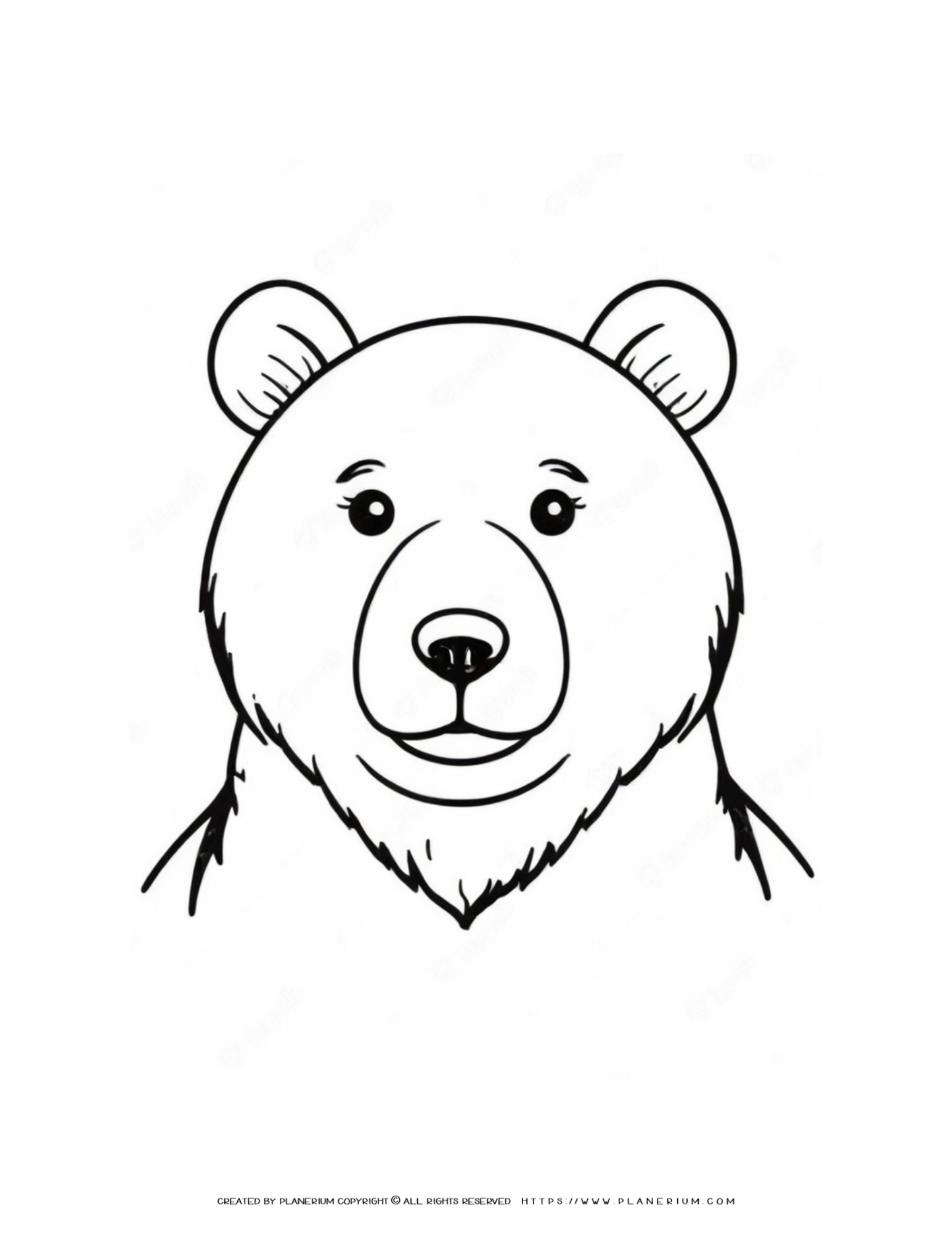 180+ Polar Bear Coloring Pages Printable 151