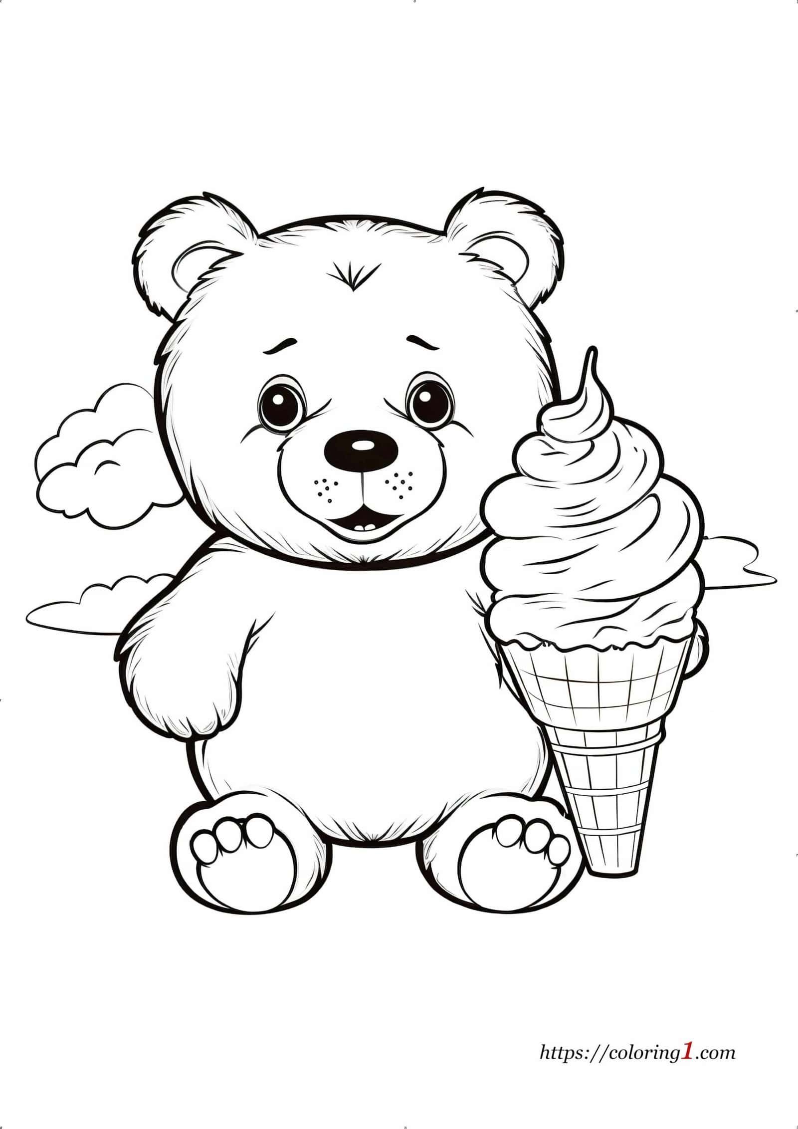 180+ Polar Bear Coloring Pages Printable 157