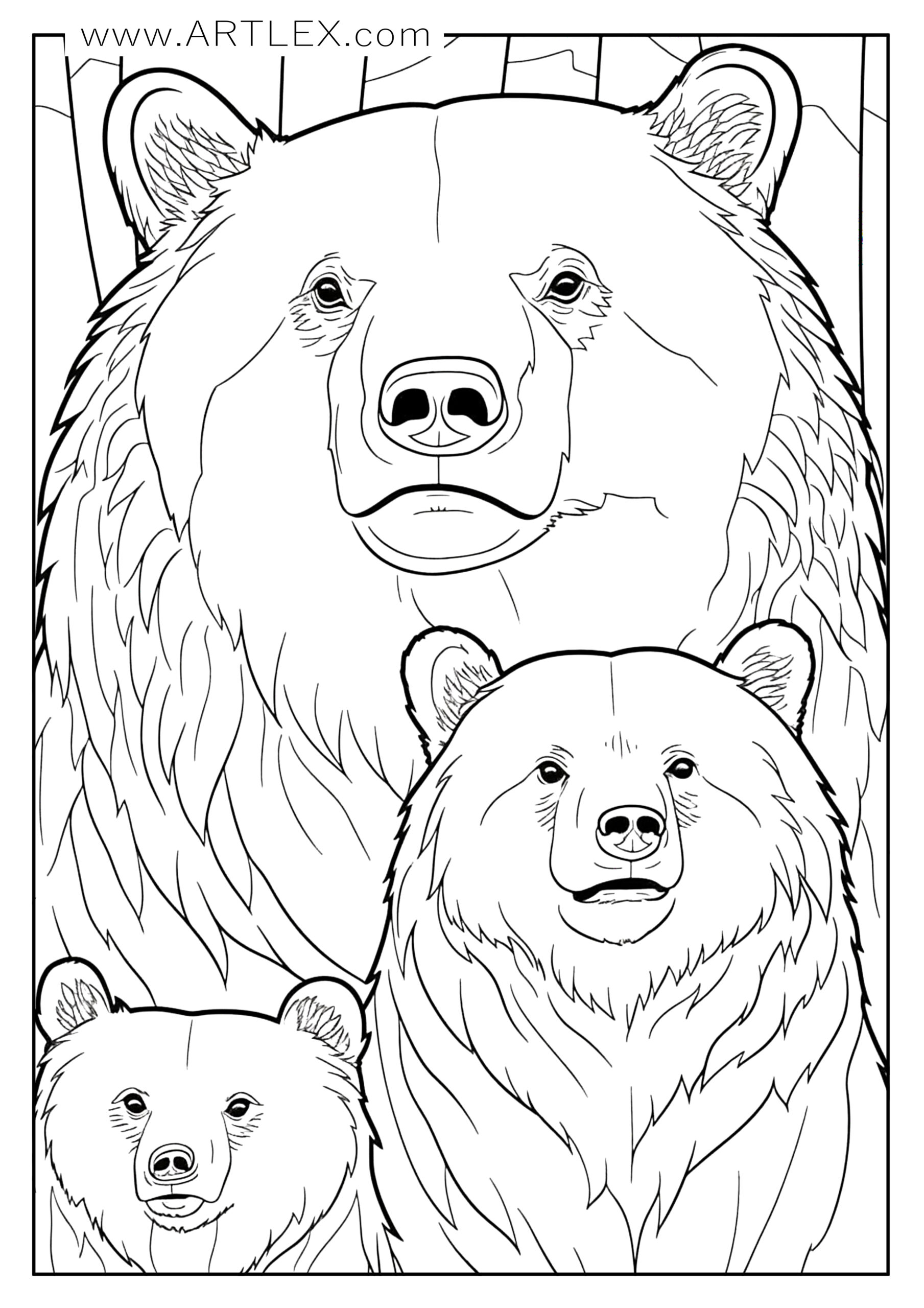 180+ Polar Bear Coloring Pages Printable 164