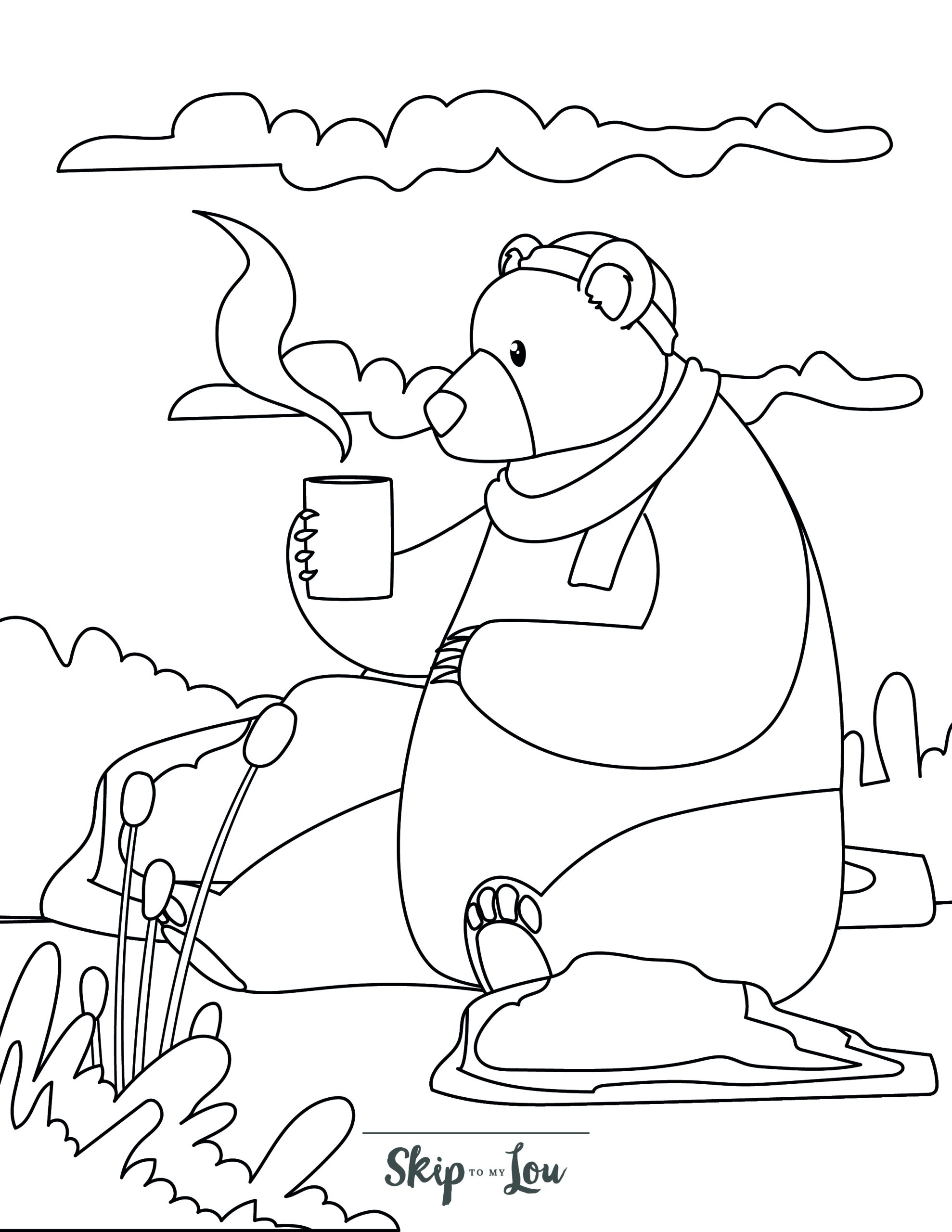 180+ Polar Bear Coloring Pages Printable 169