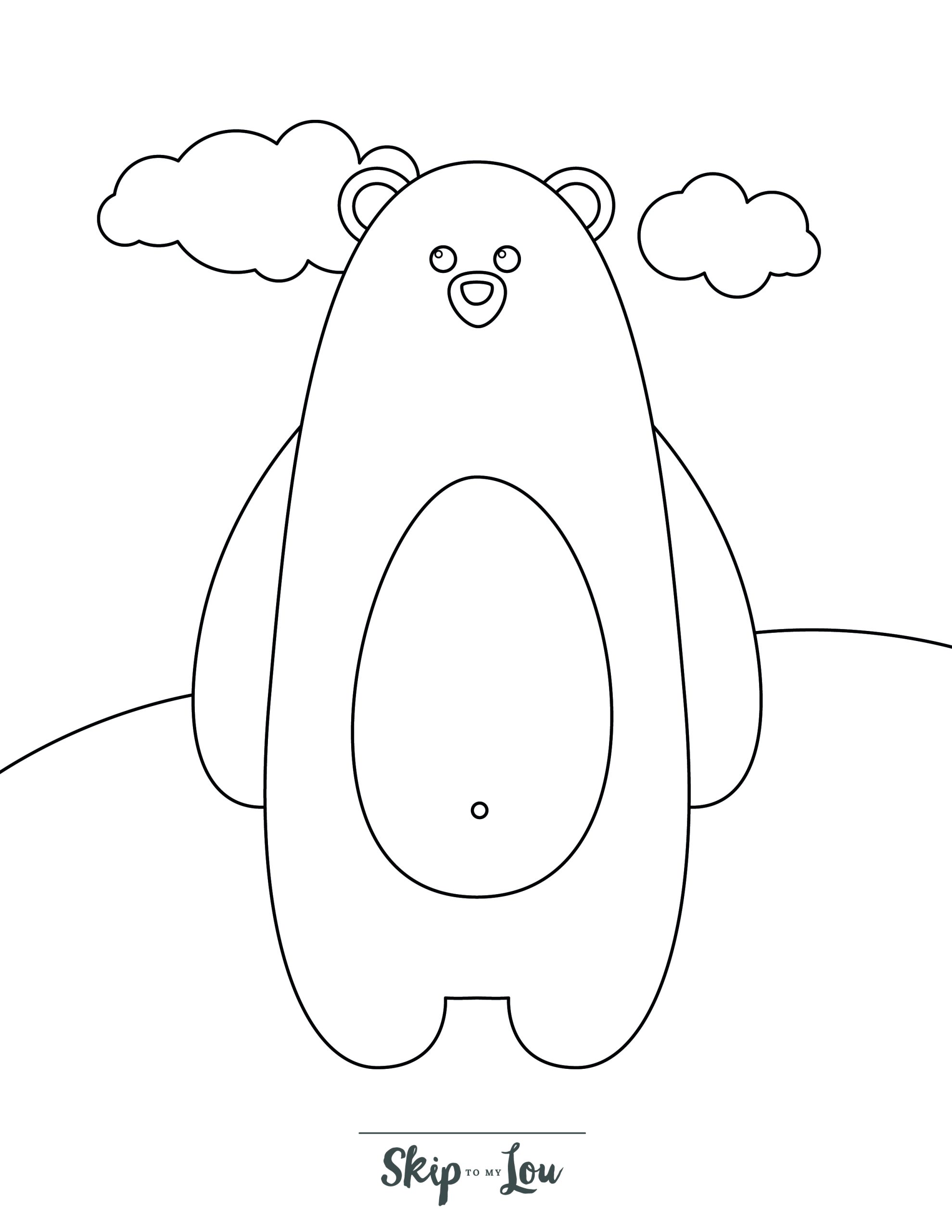 180+ Polar Bear Coloring Pages Printable 171