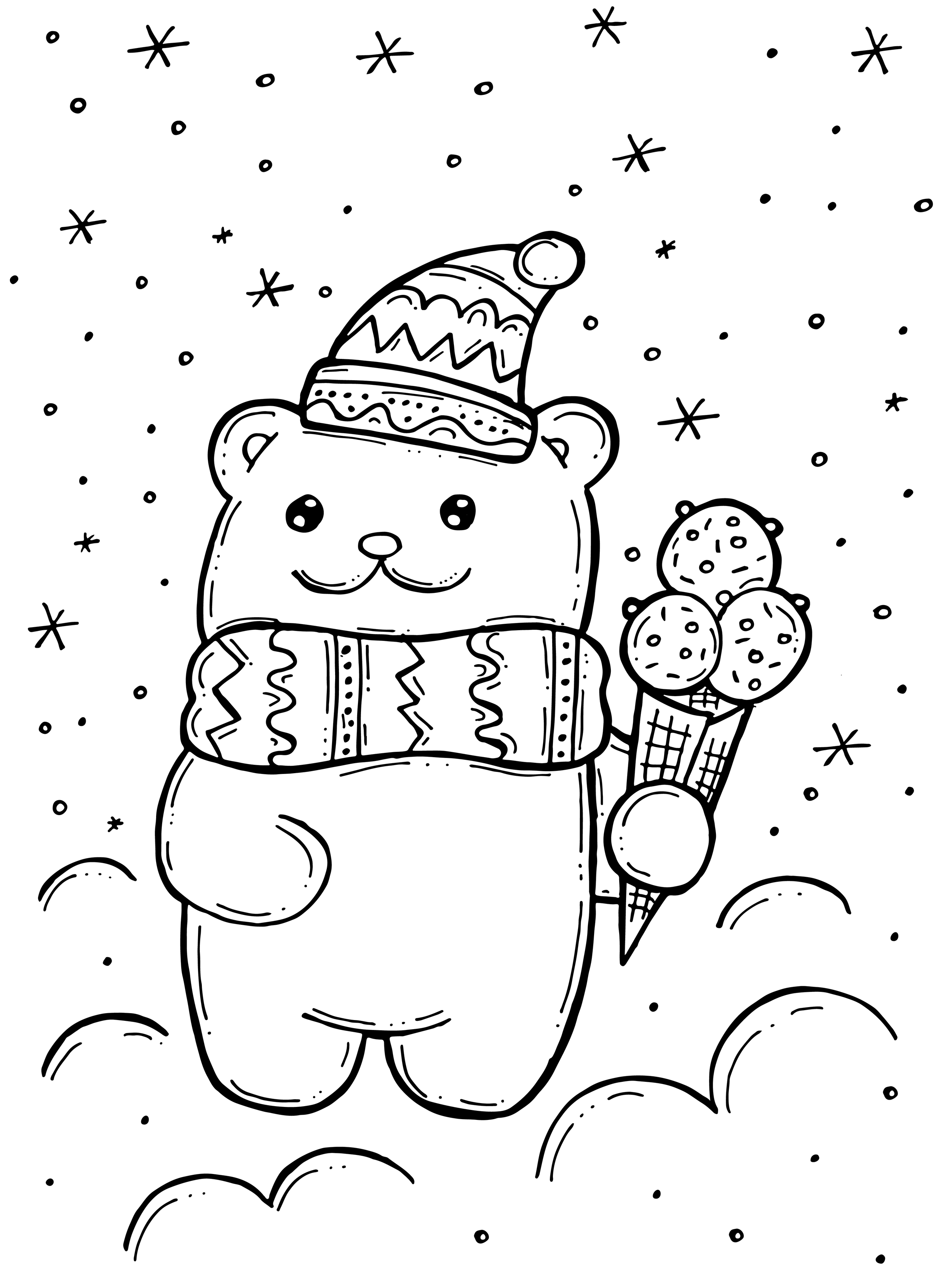 180+ Polar Bear Coloring Pages Printable 180