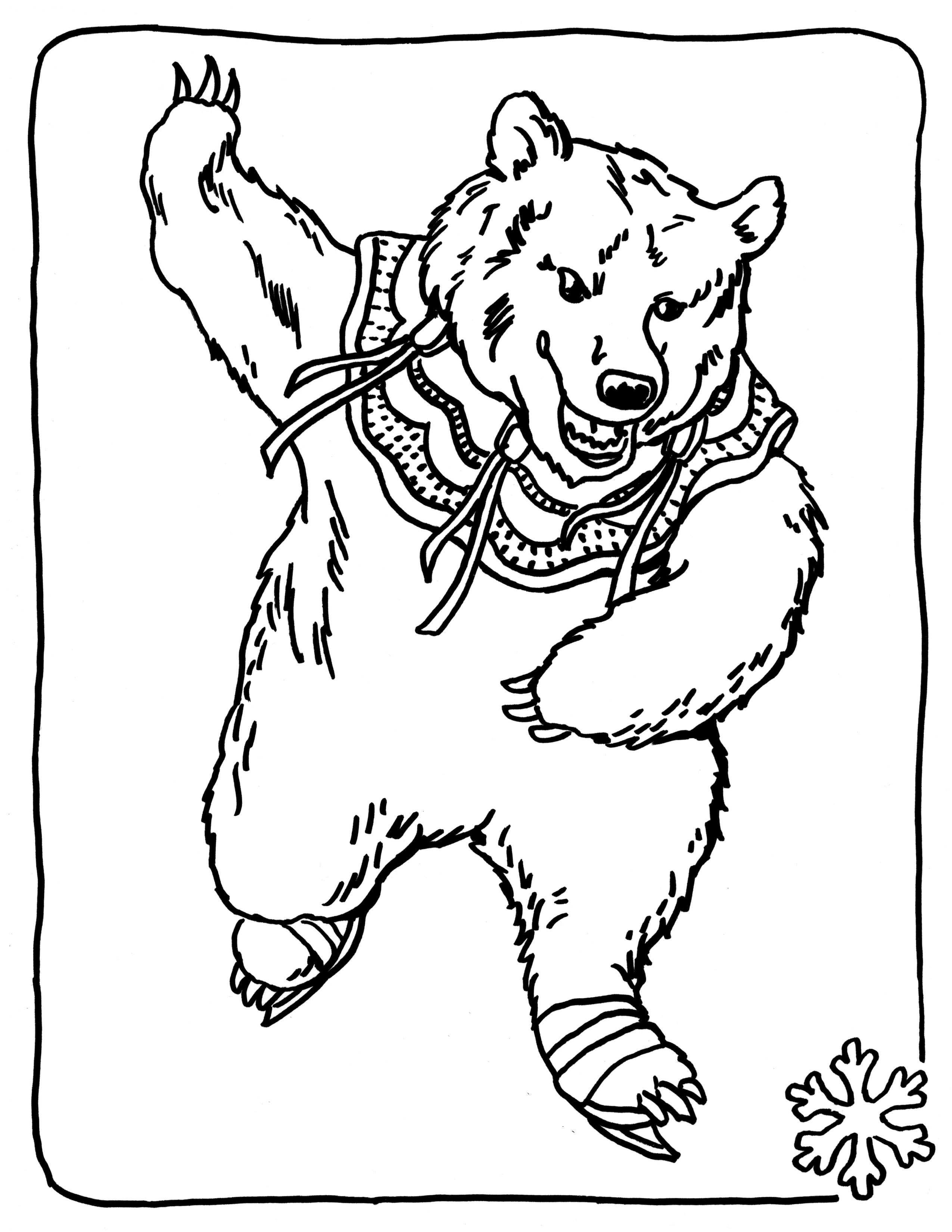 180+ Polar Bear Coloring Pages Printable 182