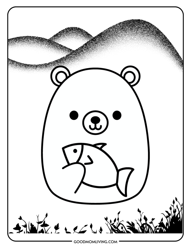 180+ Polar Bear Coloring Pages Printable 19