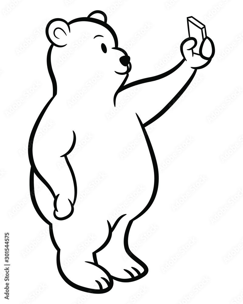 180+ Polar Bear Coloring Pages Printable 2