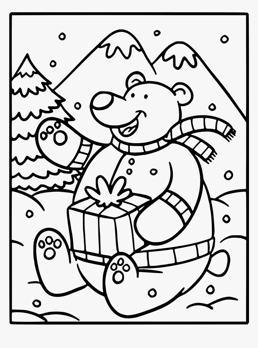 180+ Polar Bear Coloring Pages Printable 35