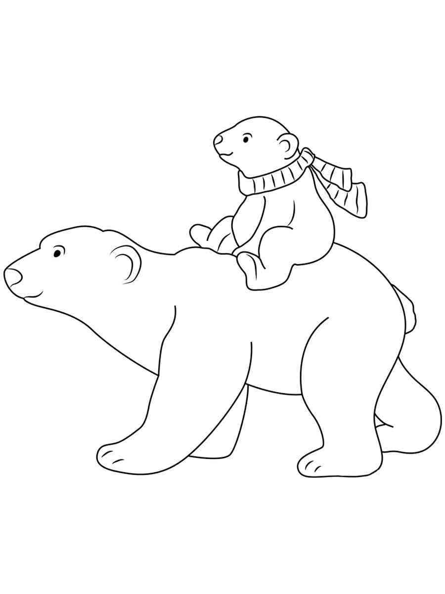 180+ Polar Bear Coloring Pages Printable 41