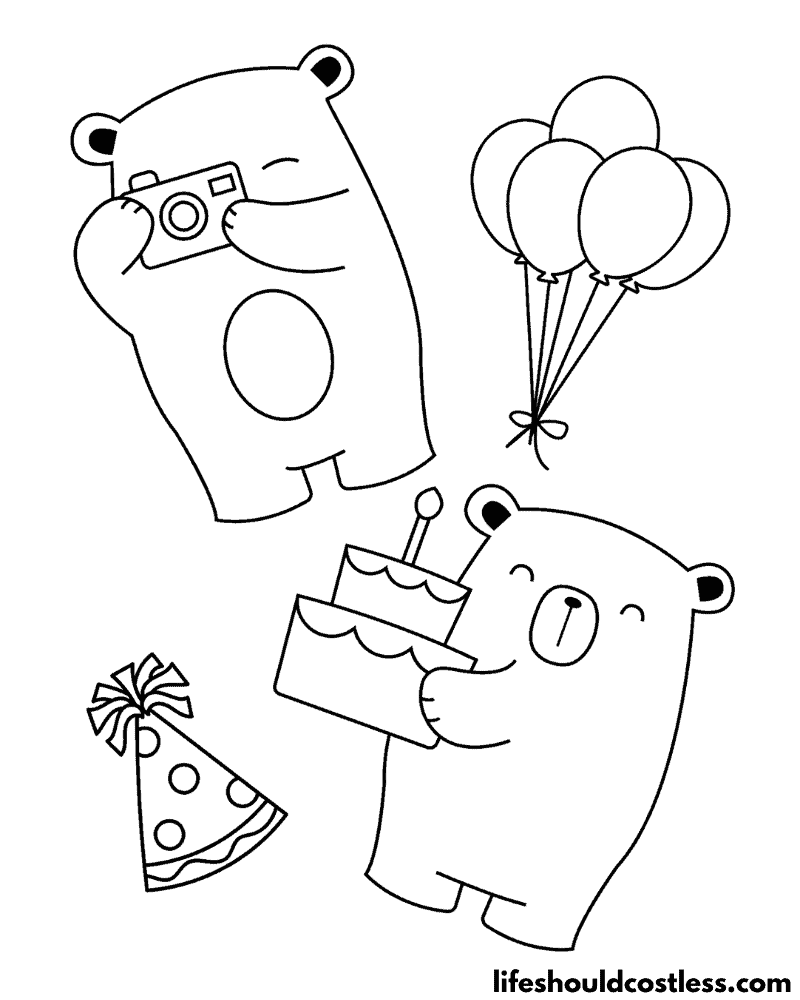 180+ Polar Bear Coloring Pages Printable 5