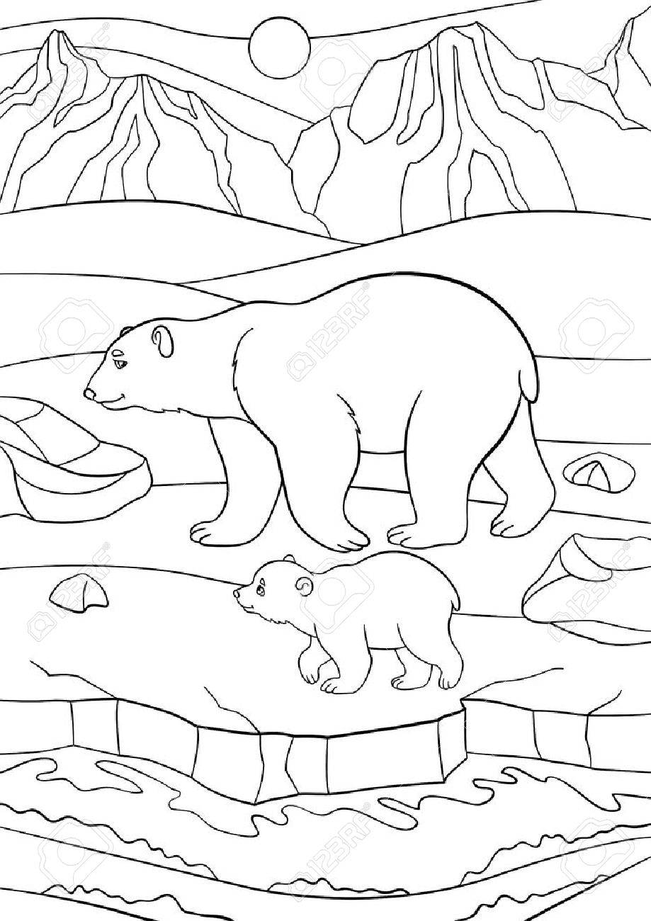 180+ Polar Bear Coloring Pages Printable 52