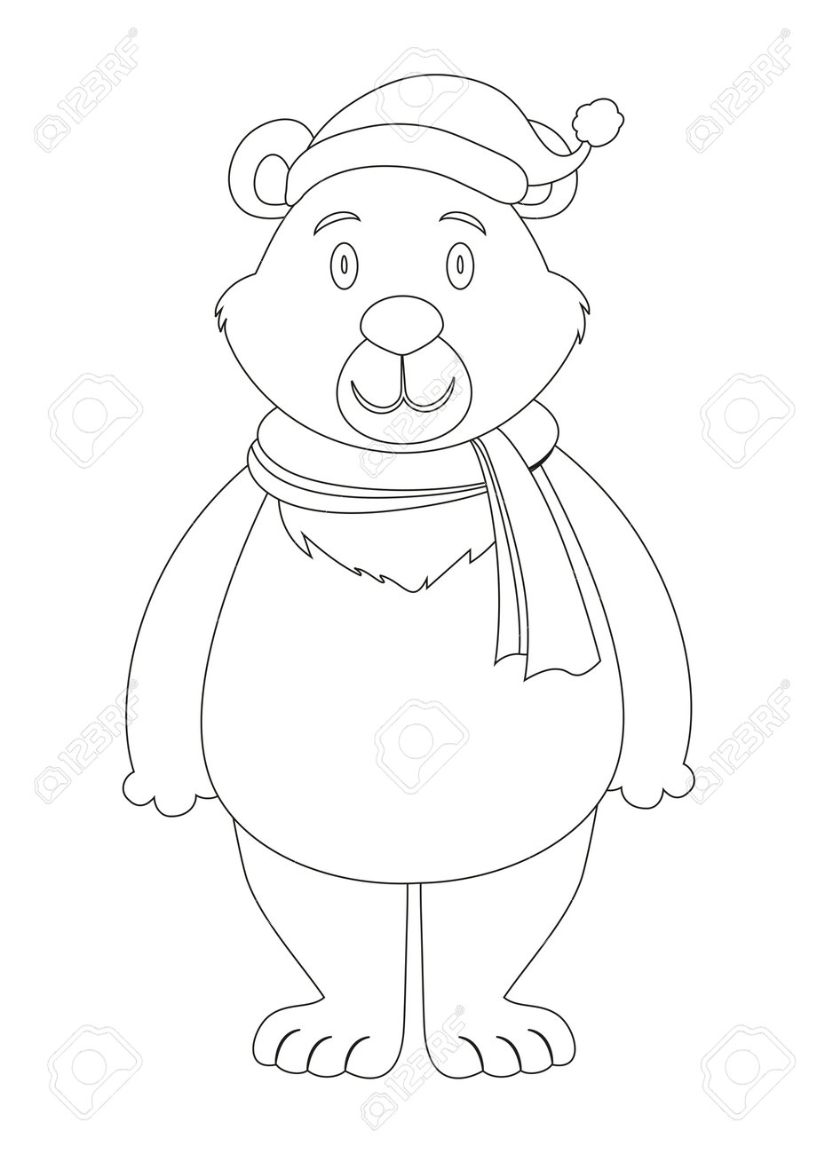 180+ Polar Bear Coloring Pages Printable 53