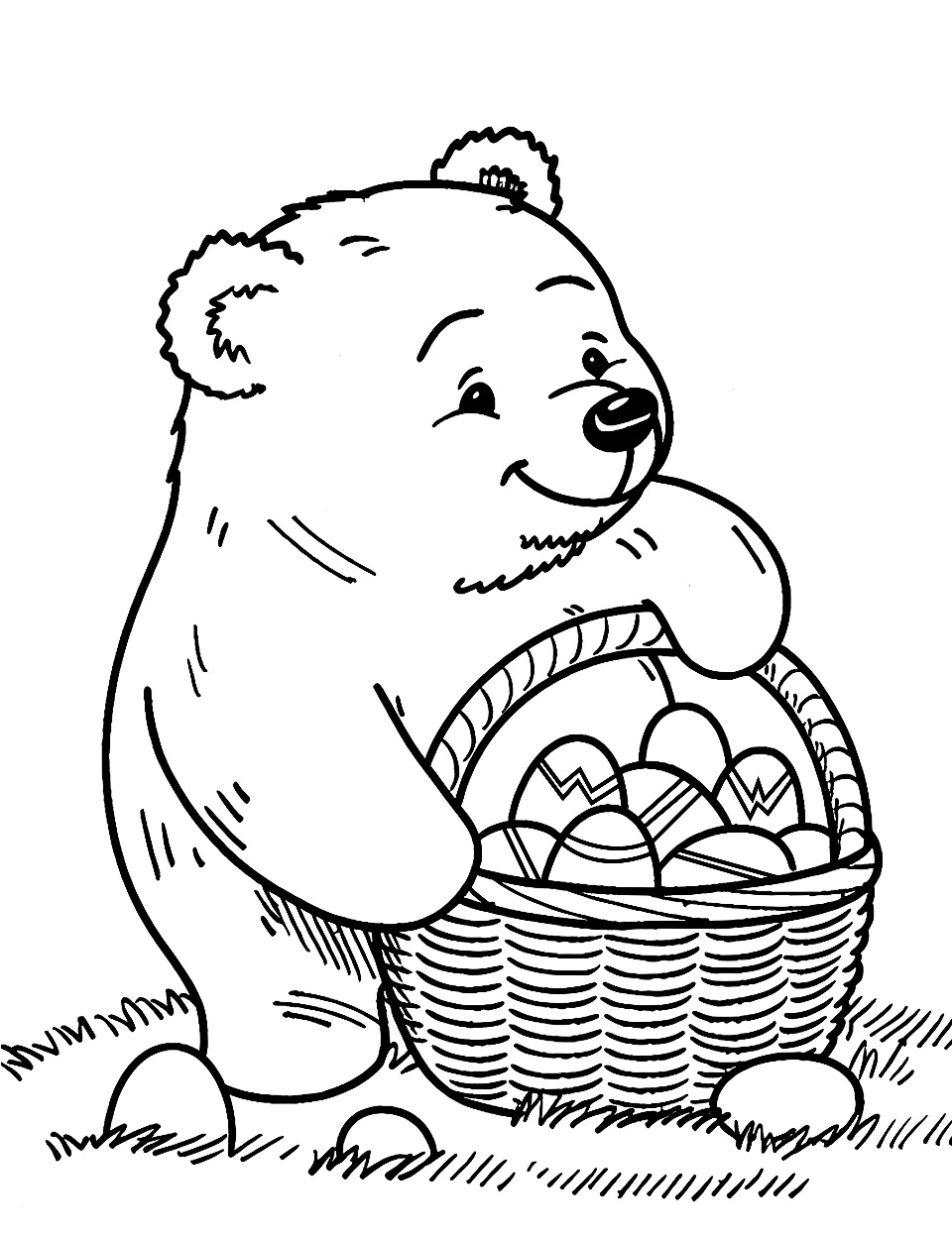 180+ Polar Bear Coloring Pages Printable 55