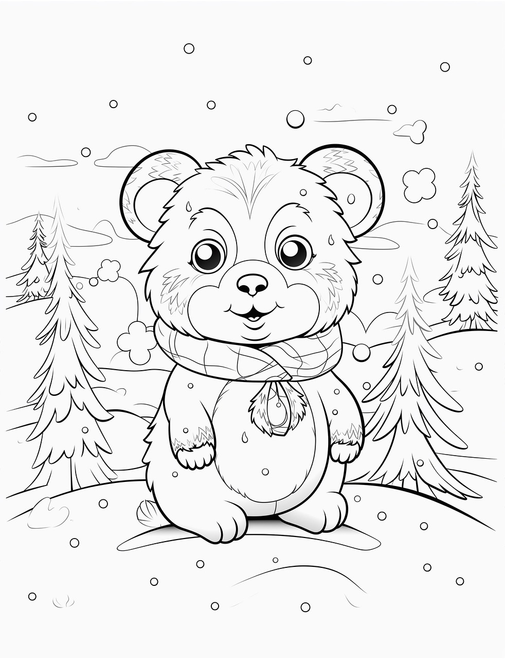 180+ Polar Bear Coloring Pages Printable 66