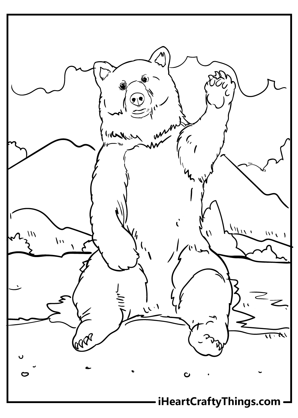 180+ Polar Bear Coloring Pages Printable 82