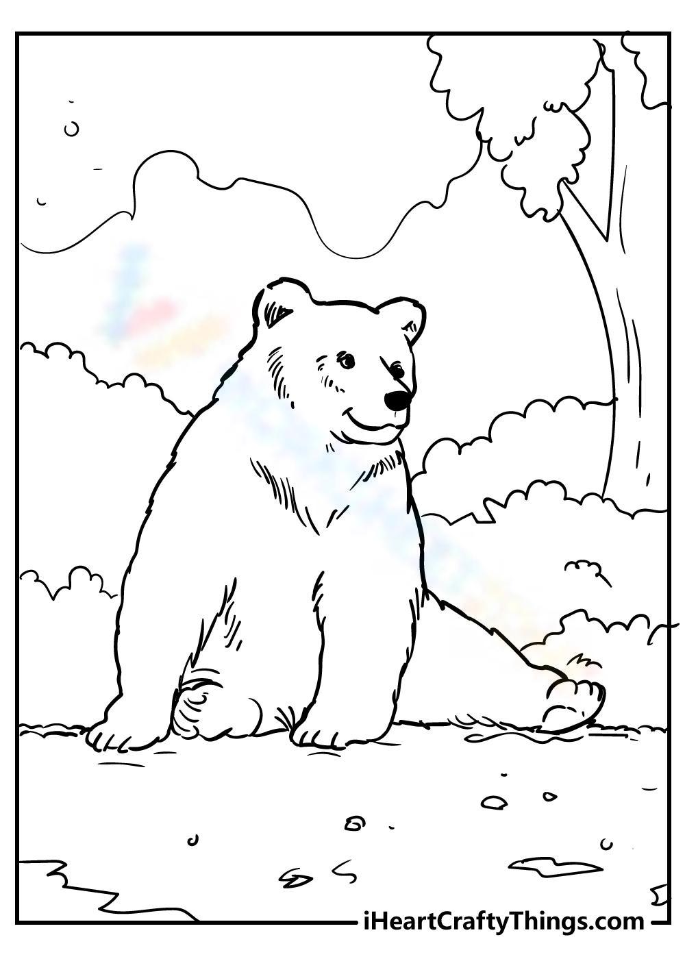 180+ Polar Bear Coloring Pages Printable 83