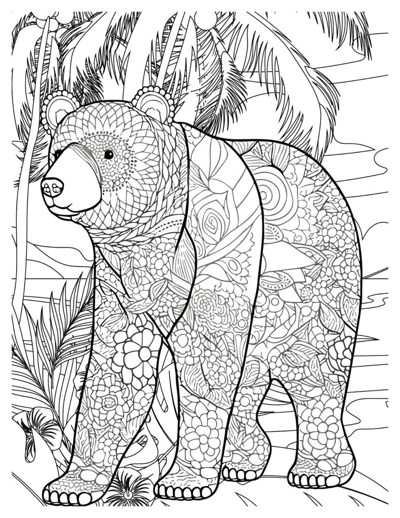 180+ Polar Bear Coloring Pages Printable 9