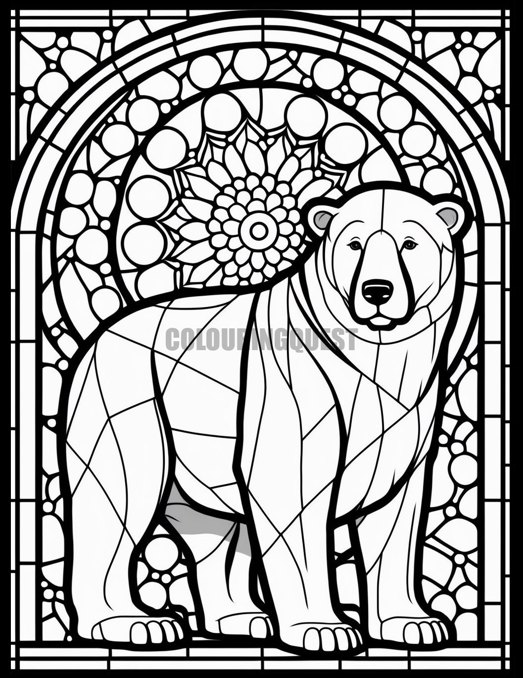 180+ Polar Bear Coloring Pages Printable 90